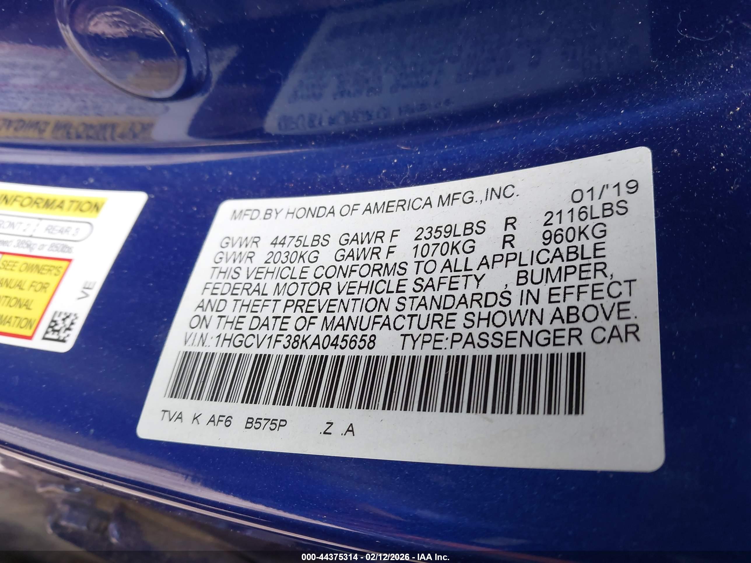 HONDA ACCORD image 9