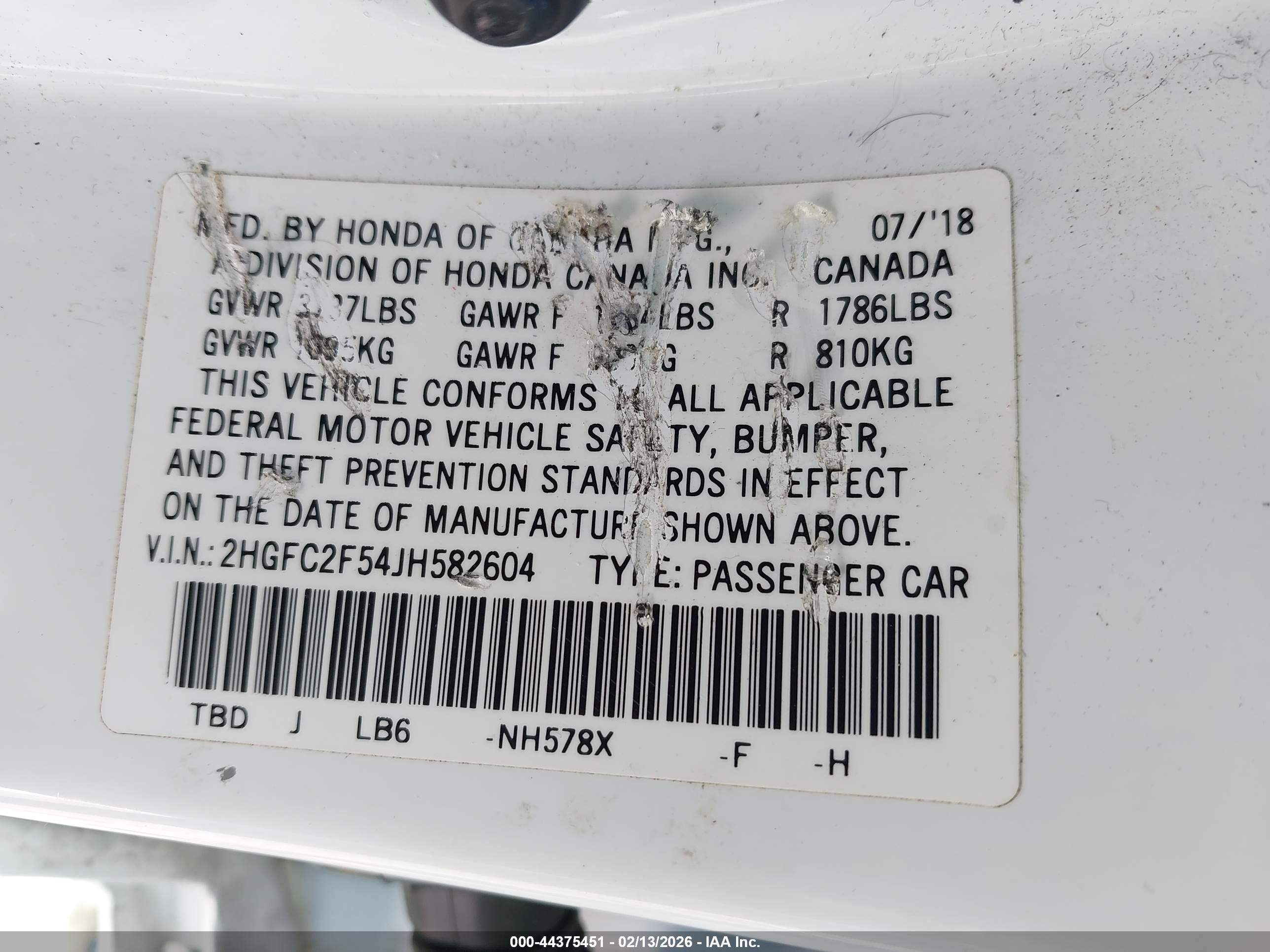 HONDA CIVIC image 9