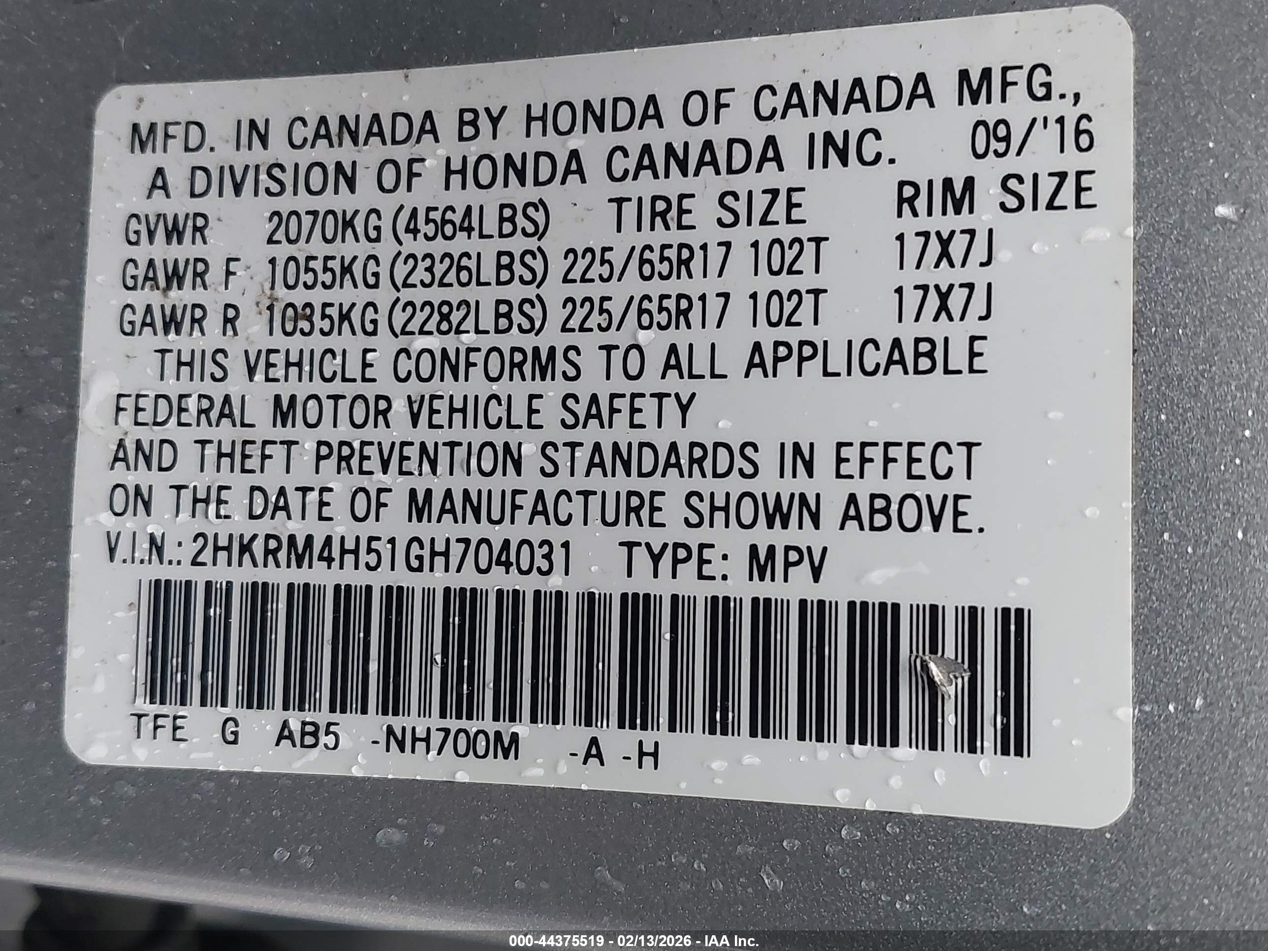 HONDA CR-V image 9