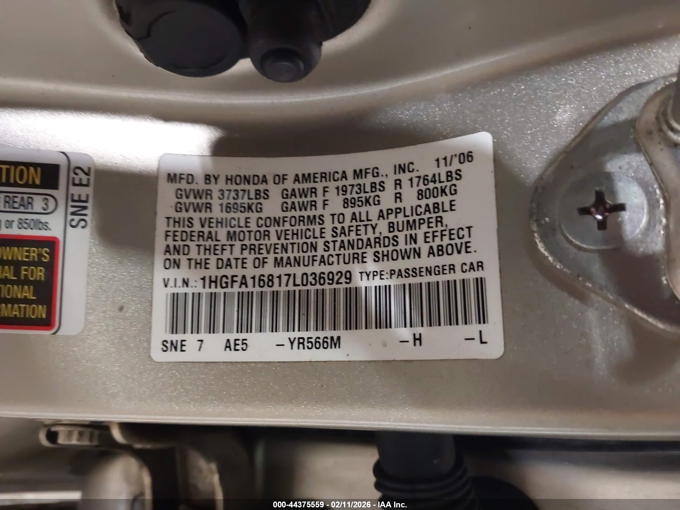 HONDA CIVIC image 9