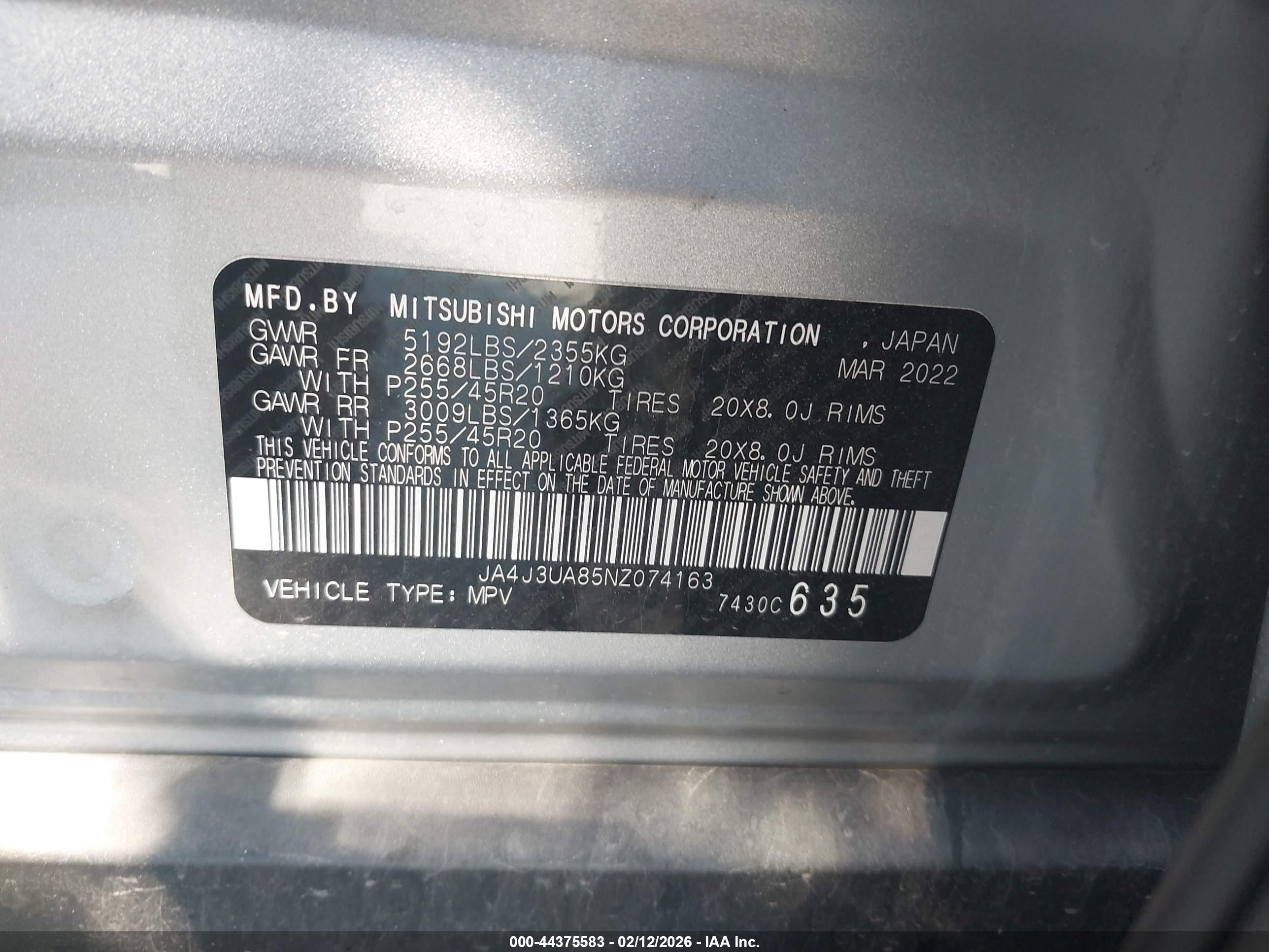 MITSUBISHI OUTLANDER image 9