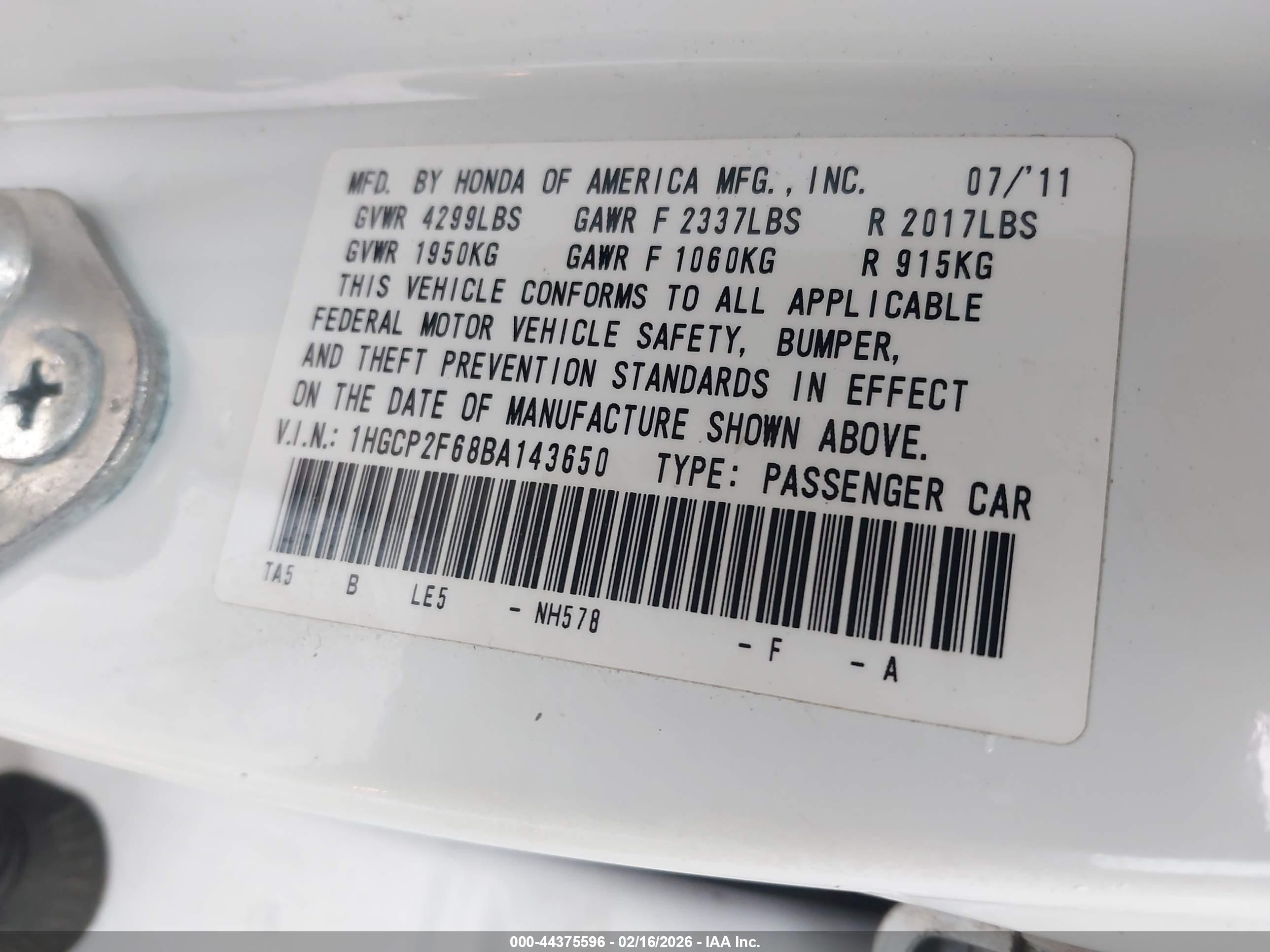 HONDA ACCORD image 9