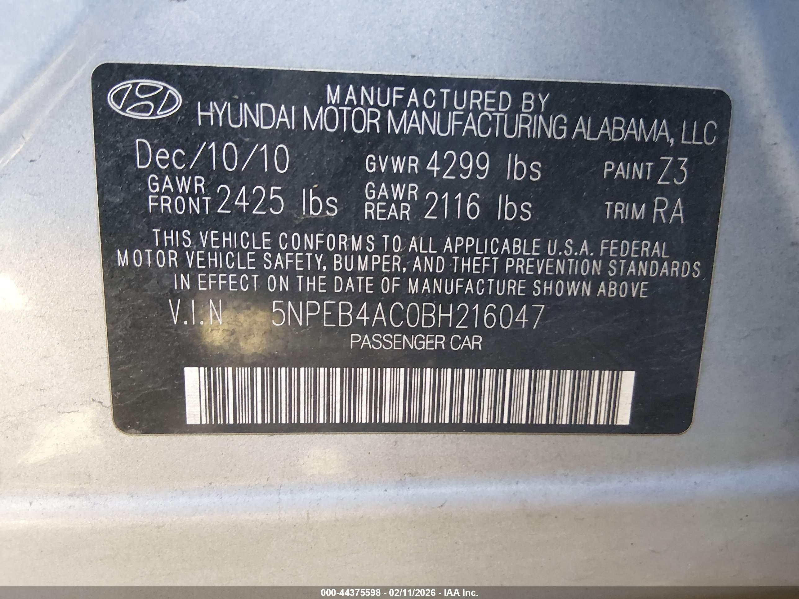 HYUNDAI SONATA image 9