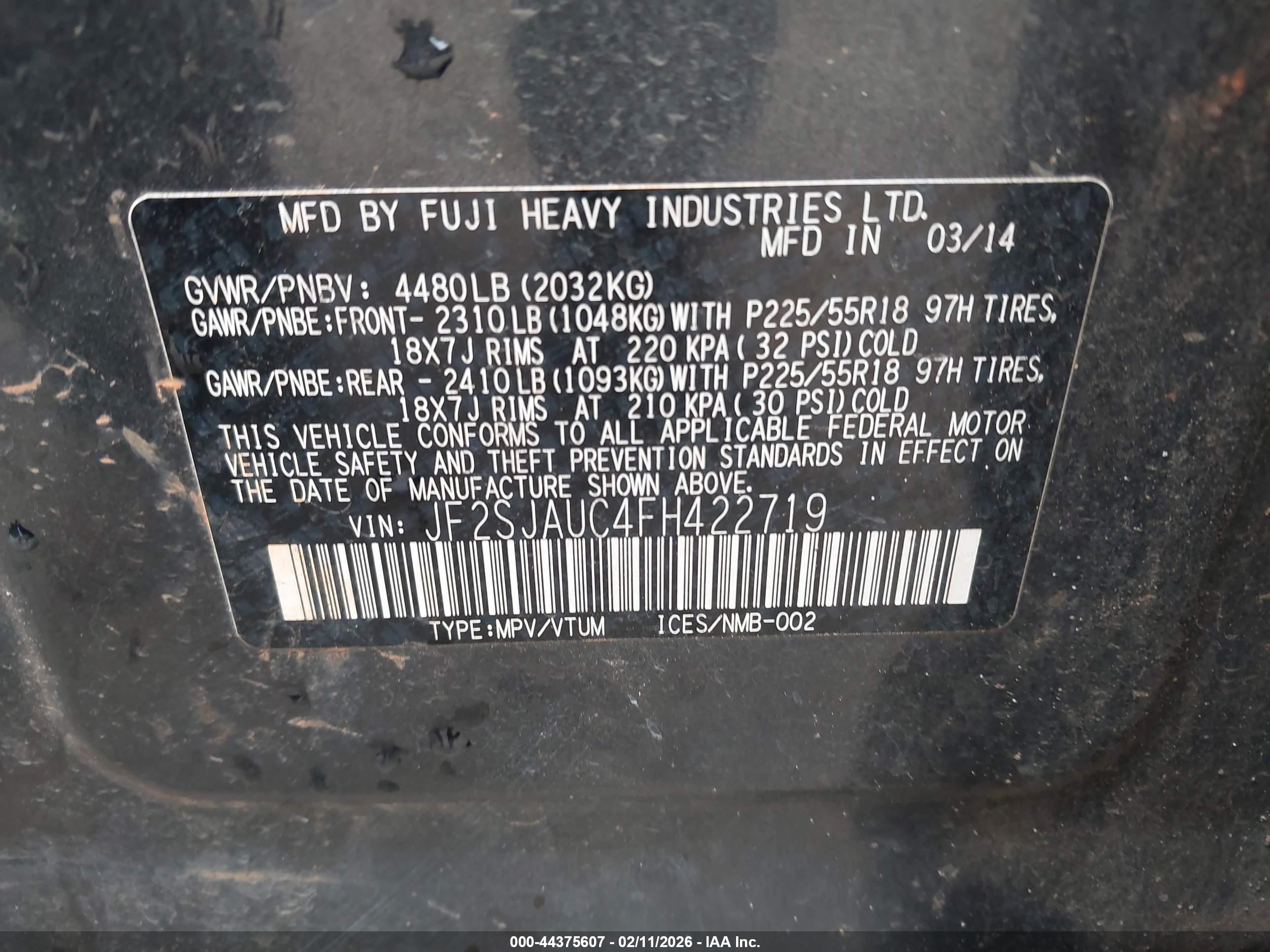 SUBARU FORESTER image 9
