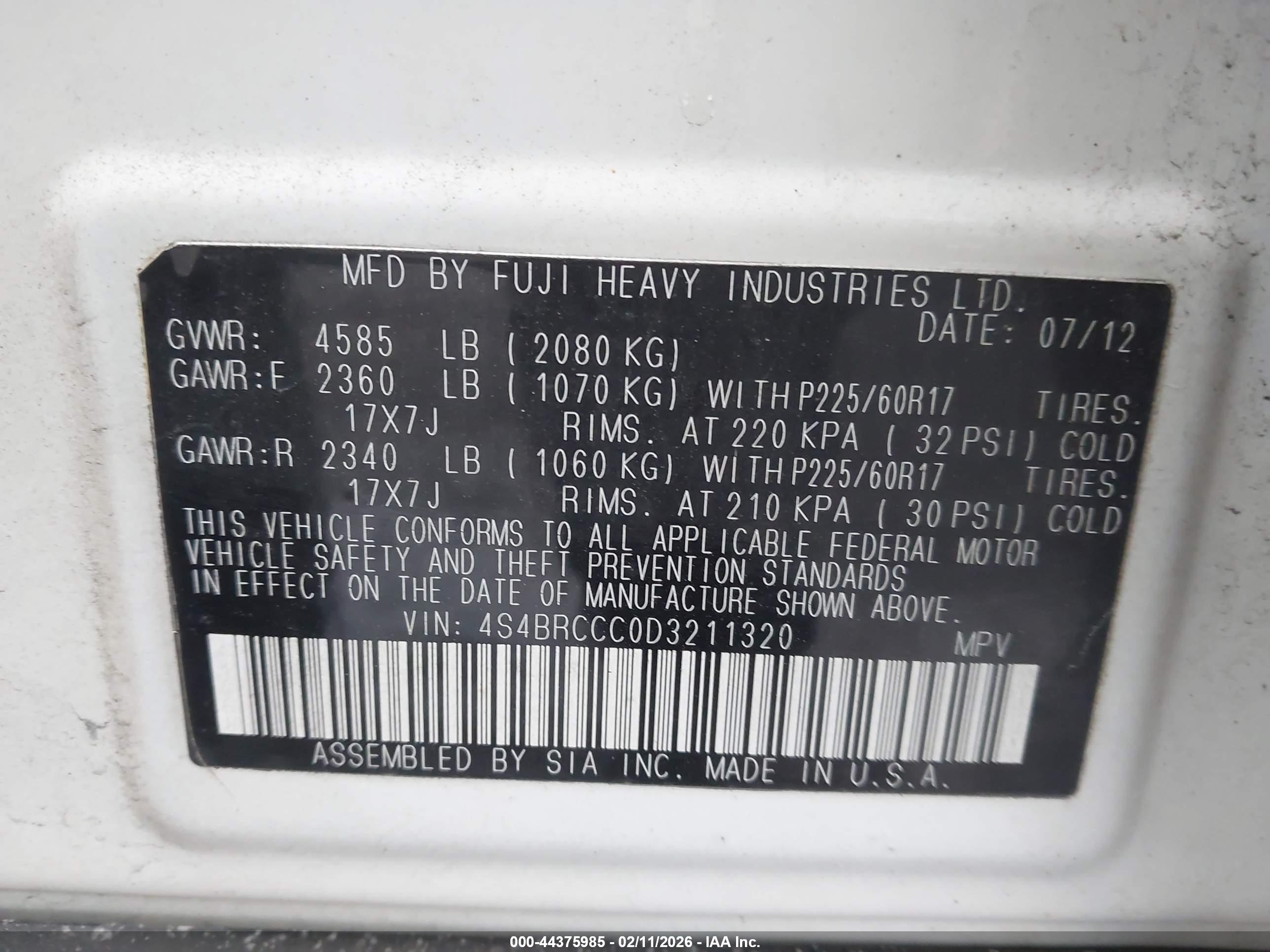 SUBARU OUTBACK image 9