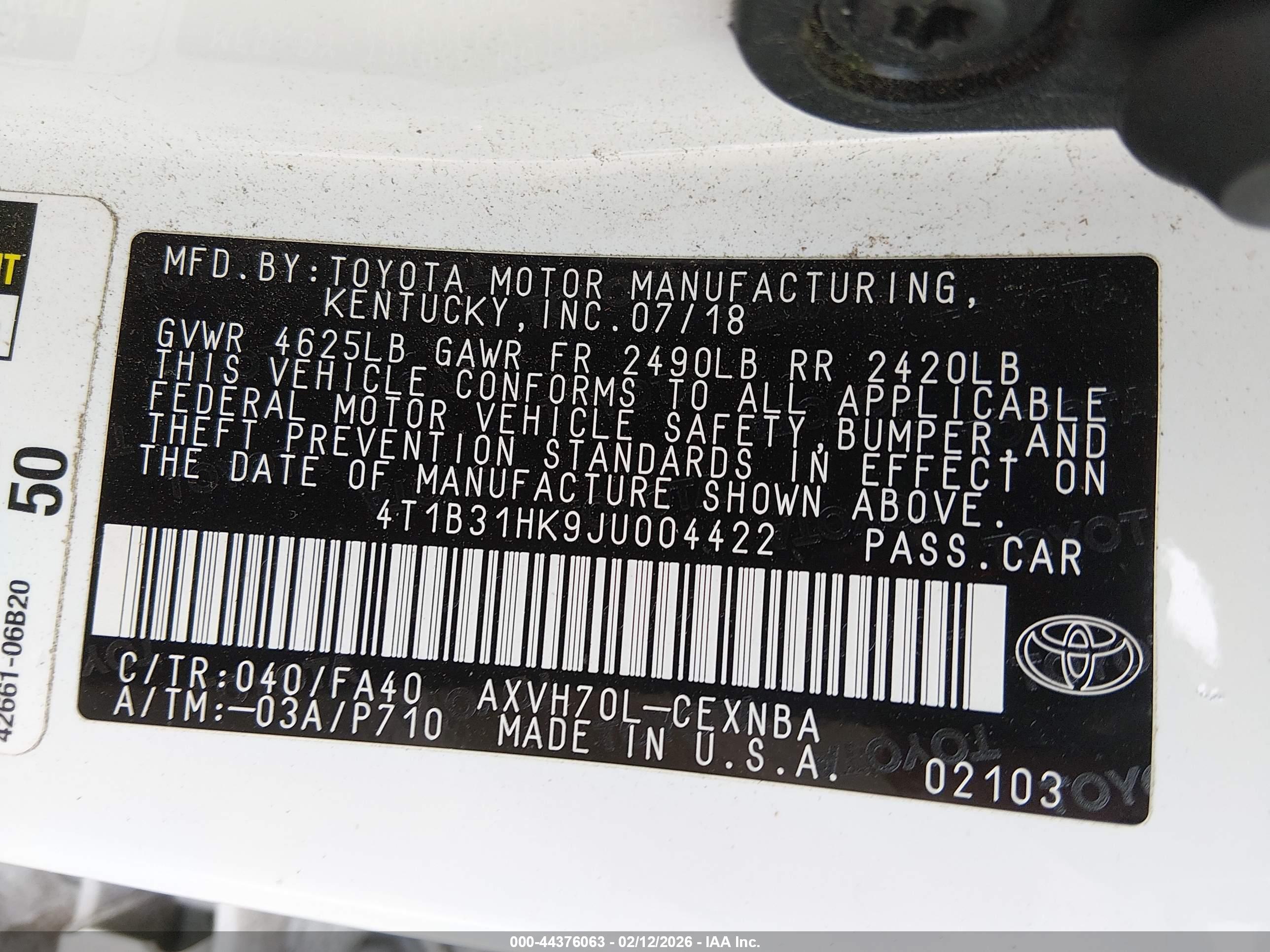 TOYOTA CAMRY image 9