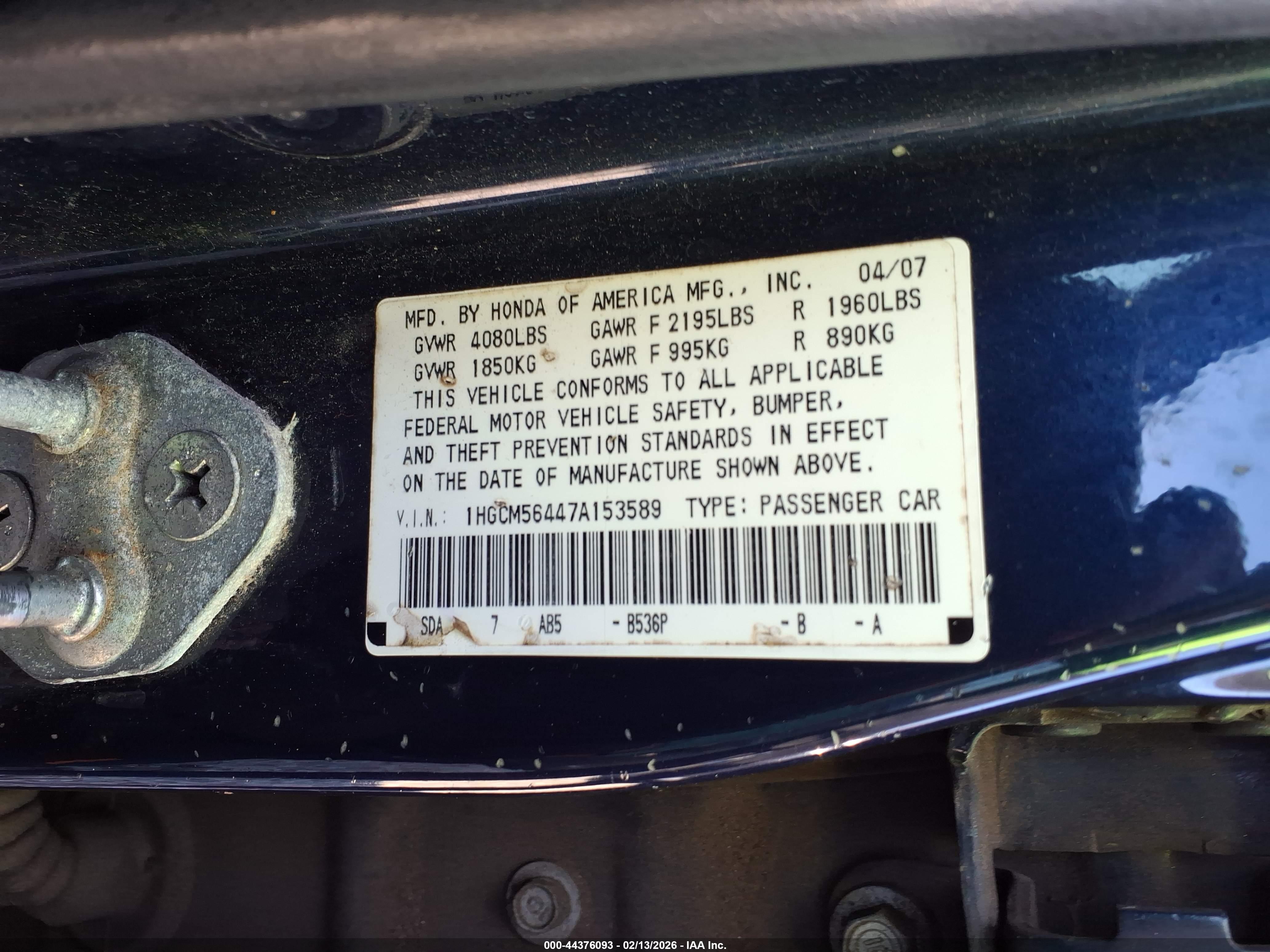 HONDA ACCORD image 9