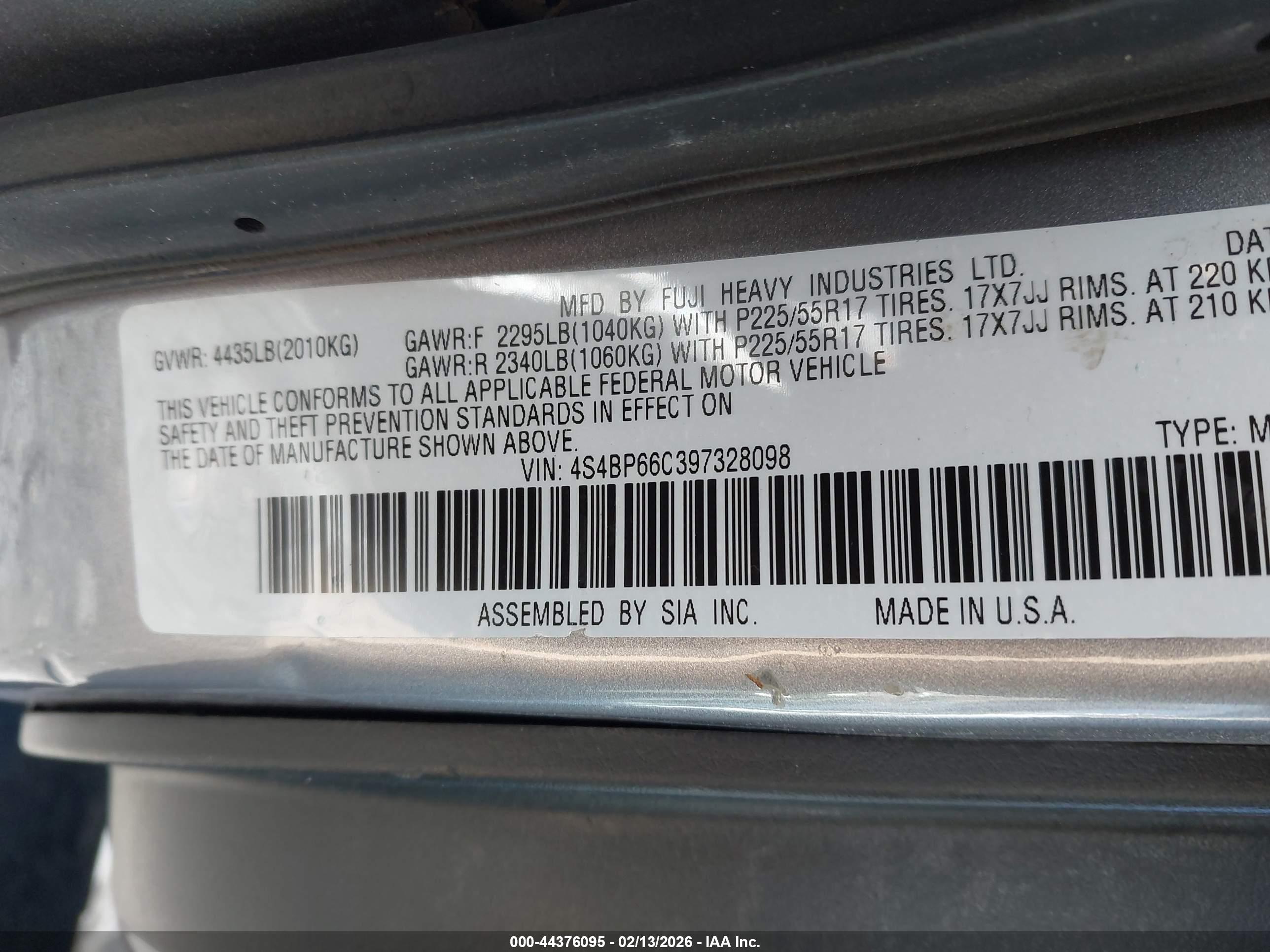 SUBARU OUTBACK image 9