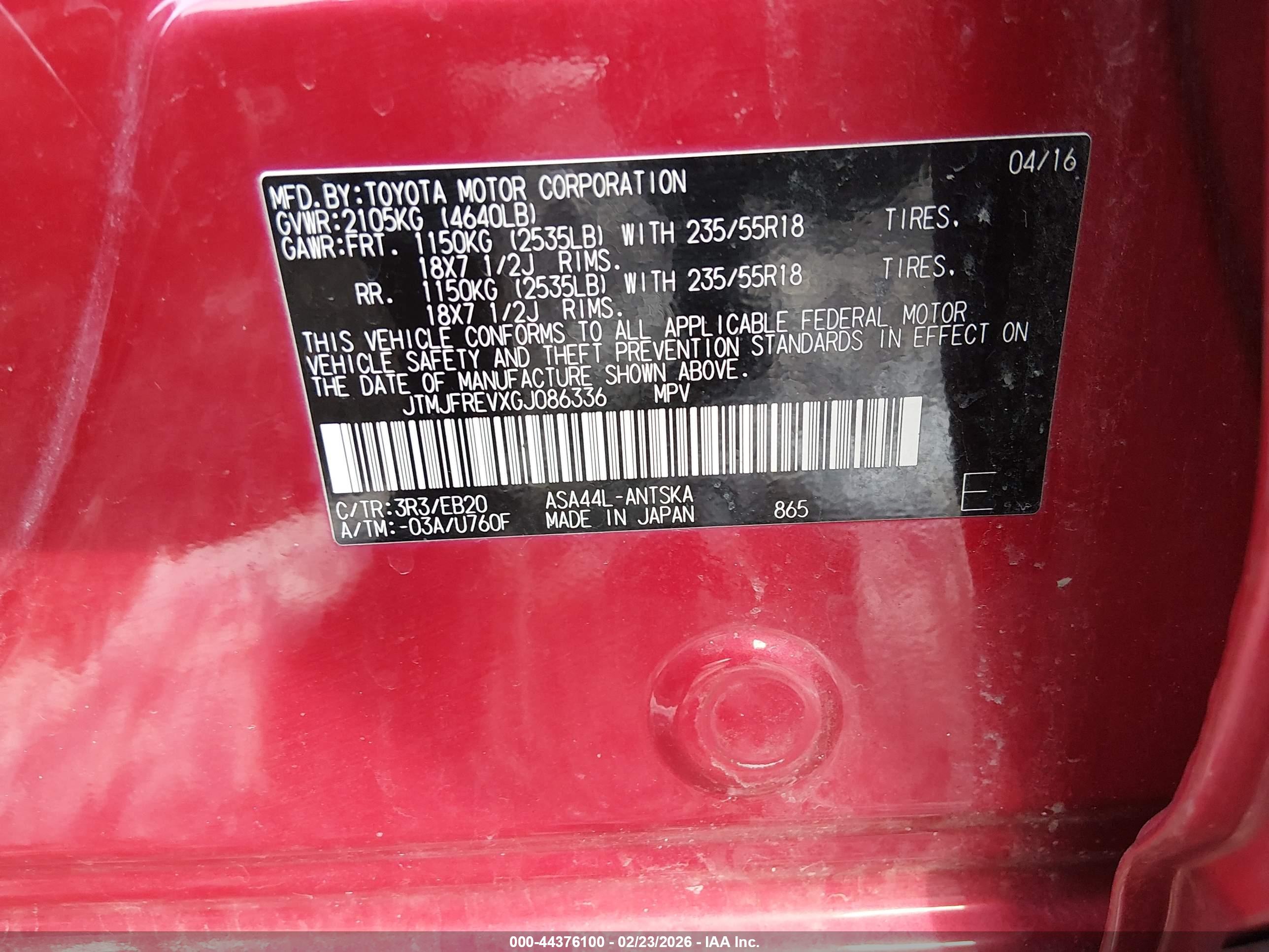 TOYOTA RAV4 image 9