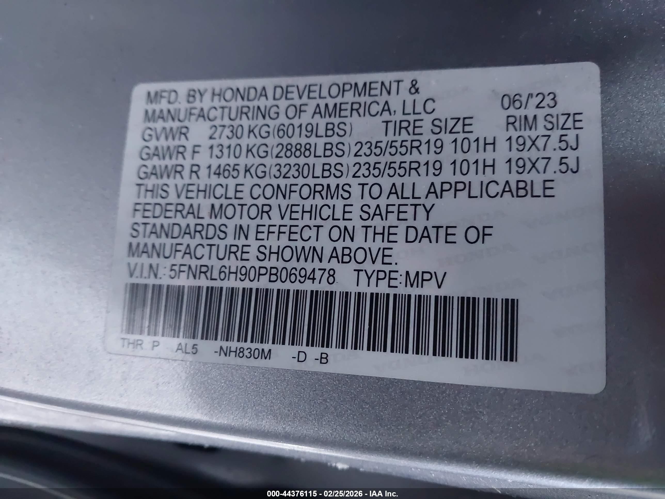HONDA ODYSSEY image 9
