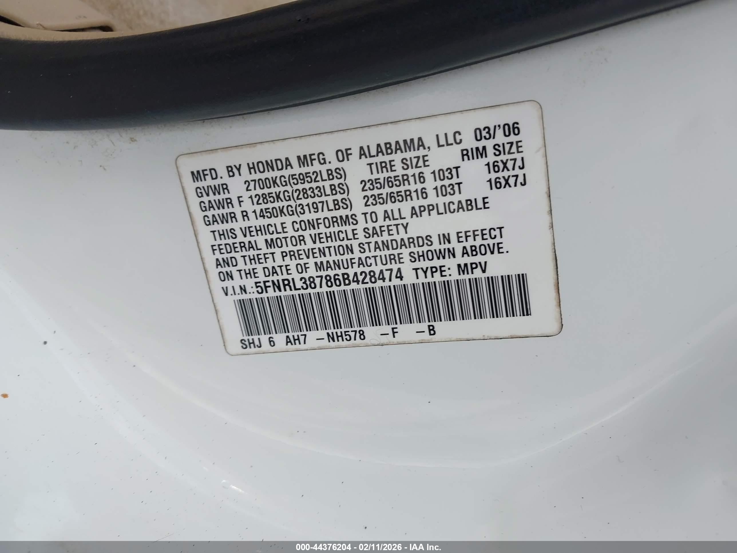 HONDA ODYSSEY image 9