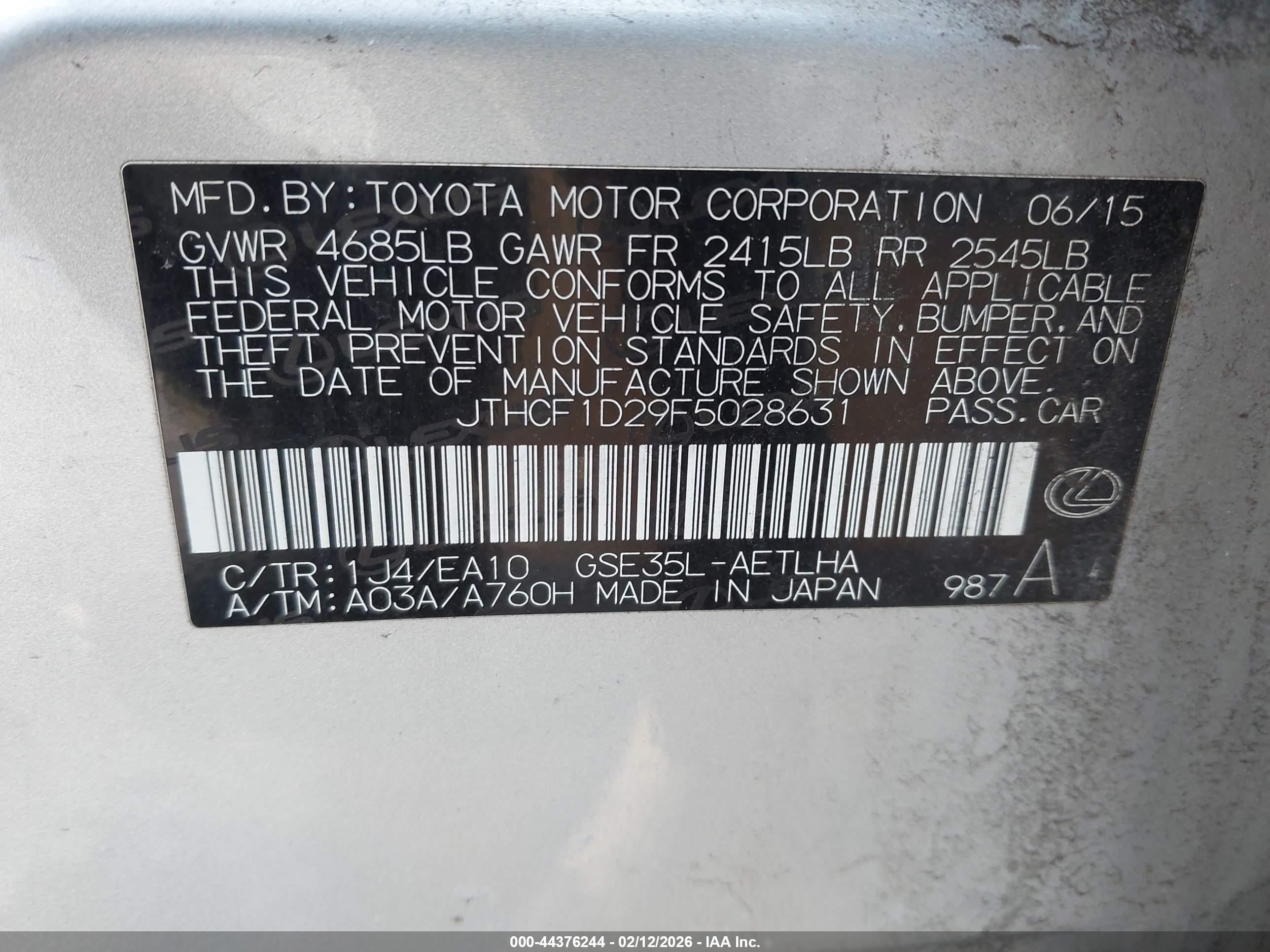 LEXUS IS image 9