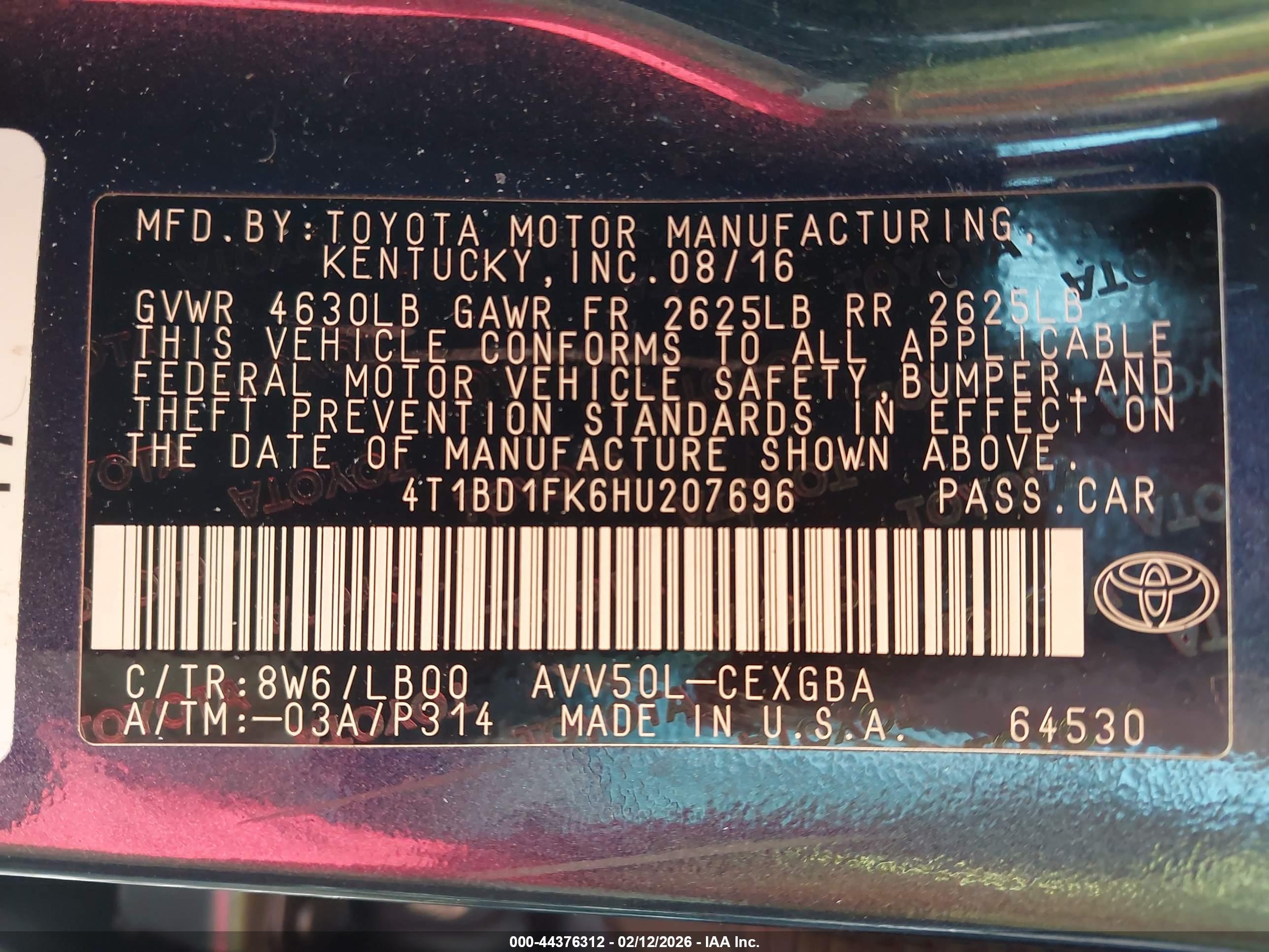TOYOTA CAMRY image 9