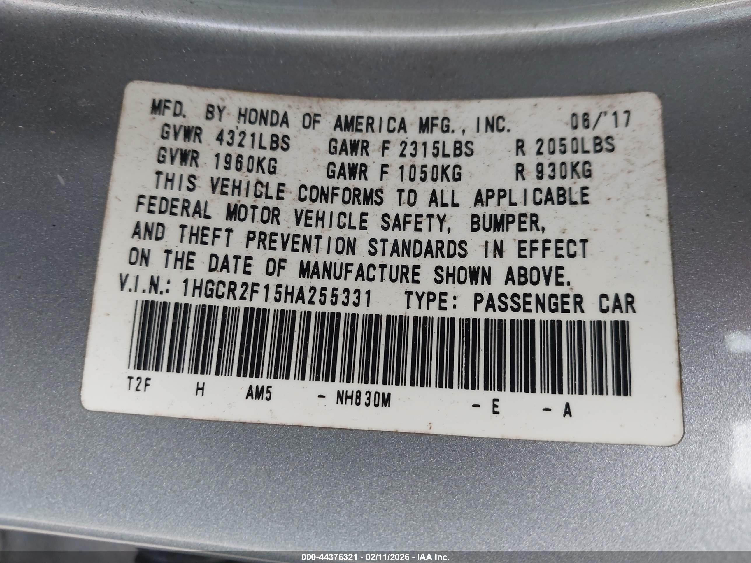 HONDA ACCORD image 9