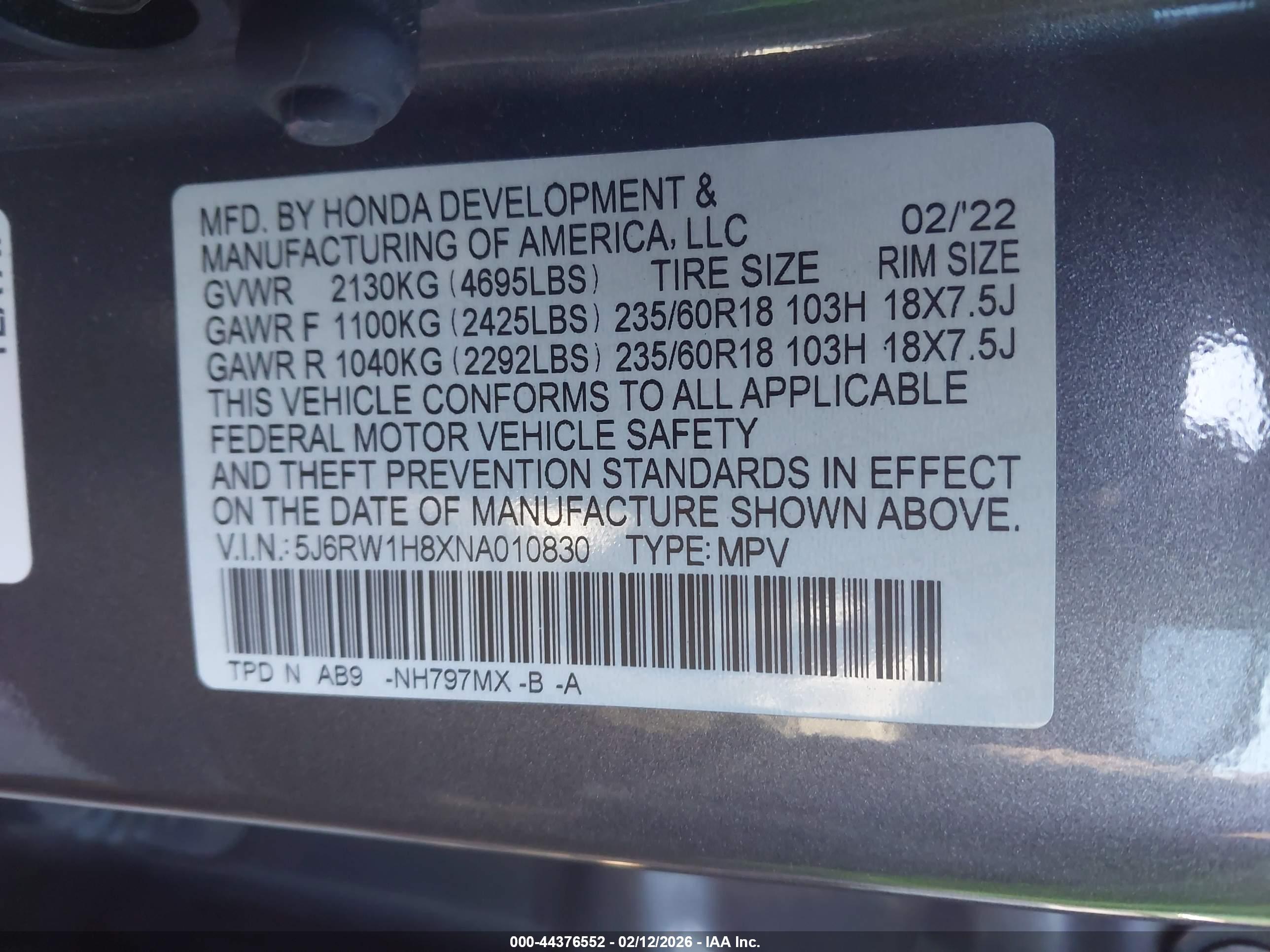 HONDA CR-V image 9