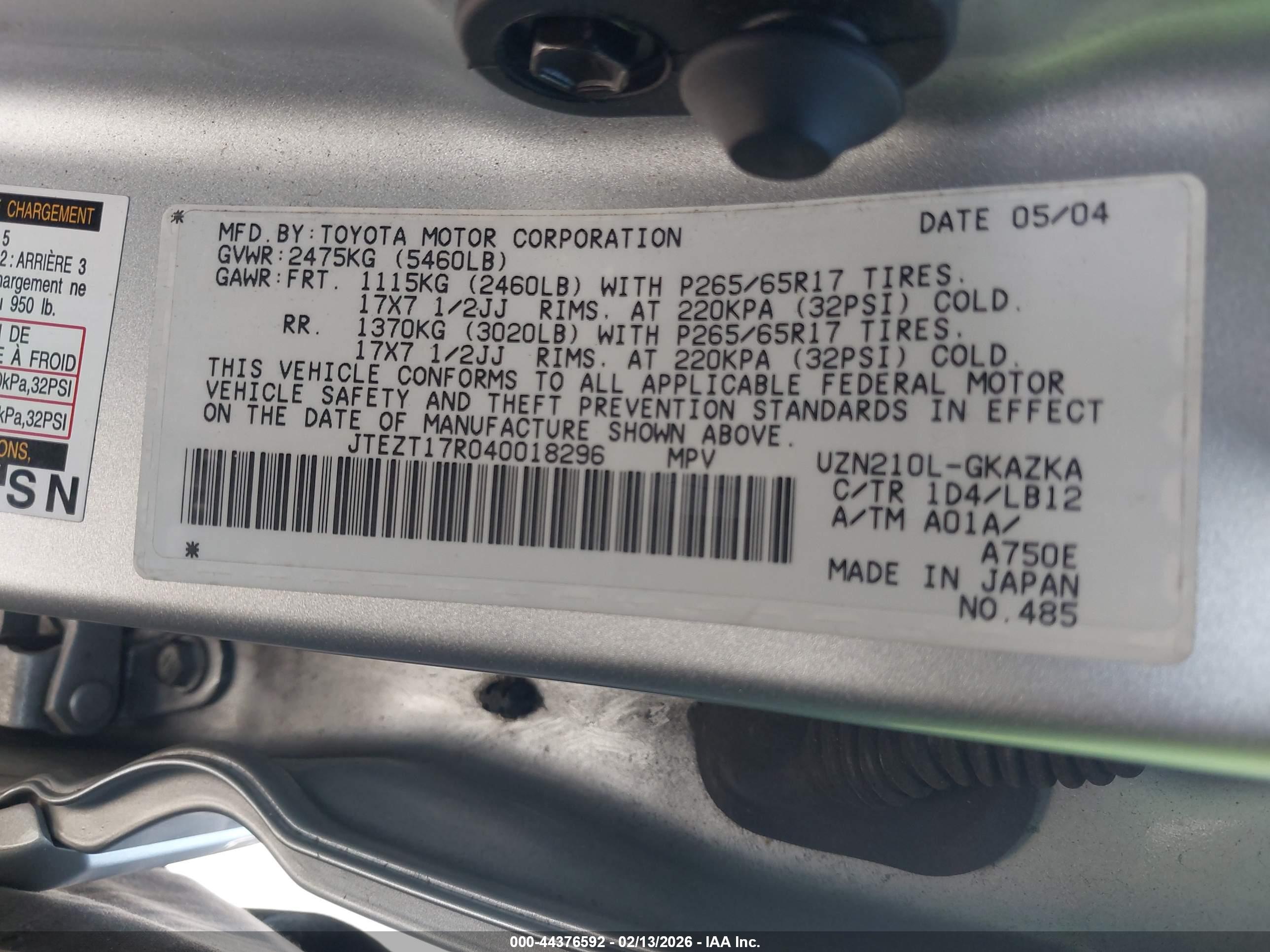 TOYOTA 4RUNNER image 9