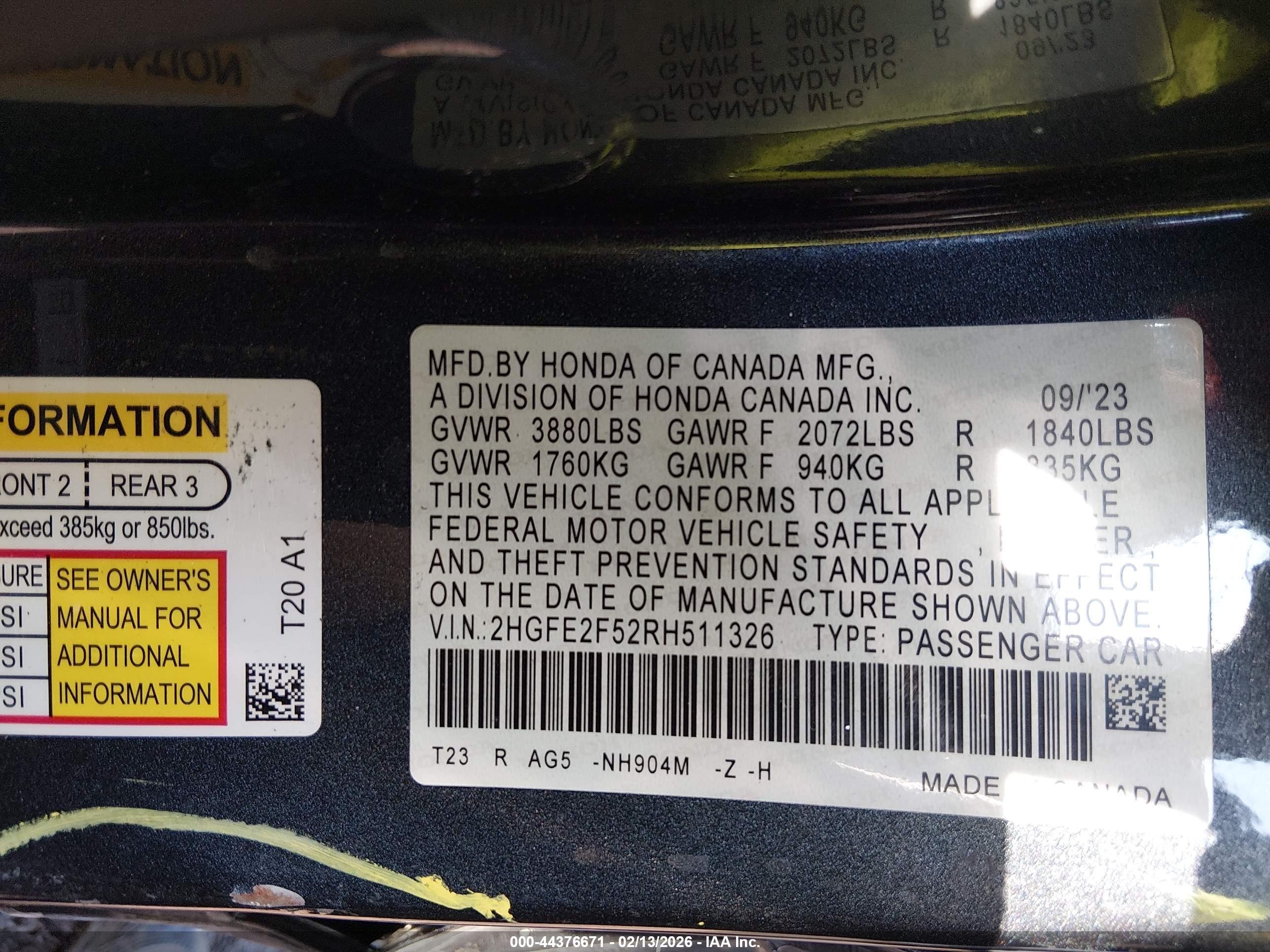 HONDA CIVIC image 9