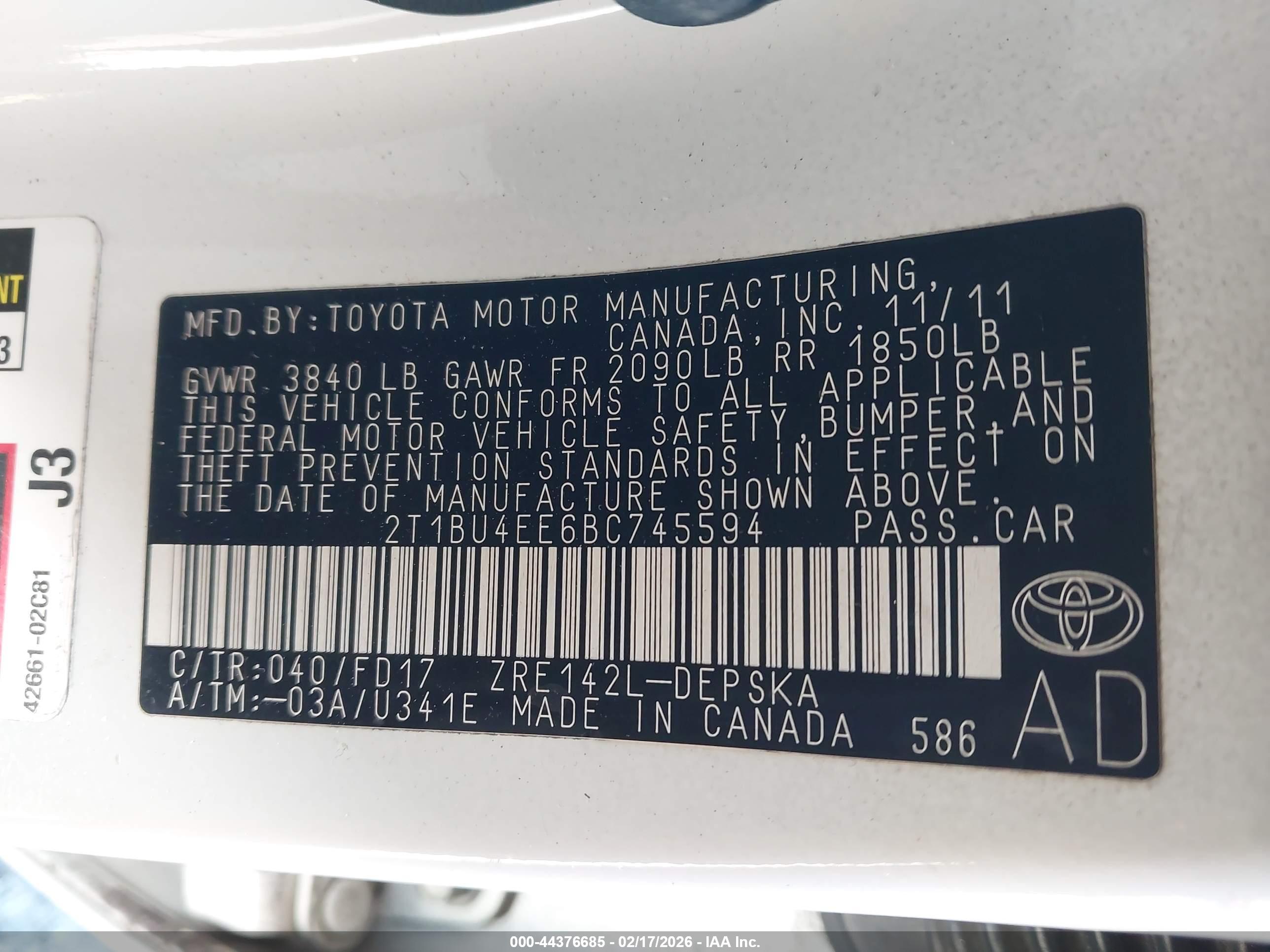 TOYOTA COROLLA image 9