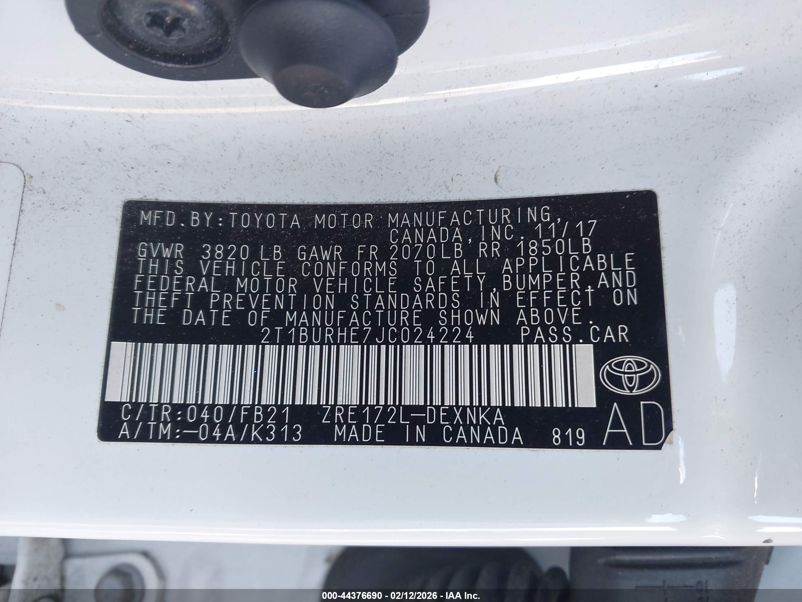 TOYOTA COROLLA image 9