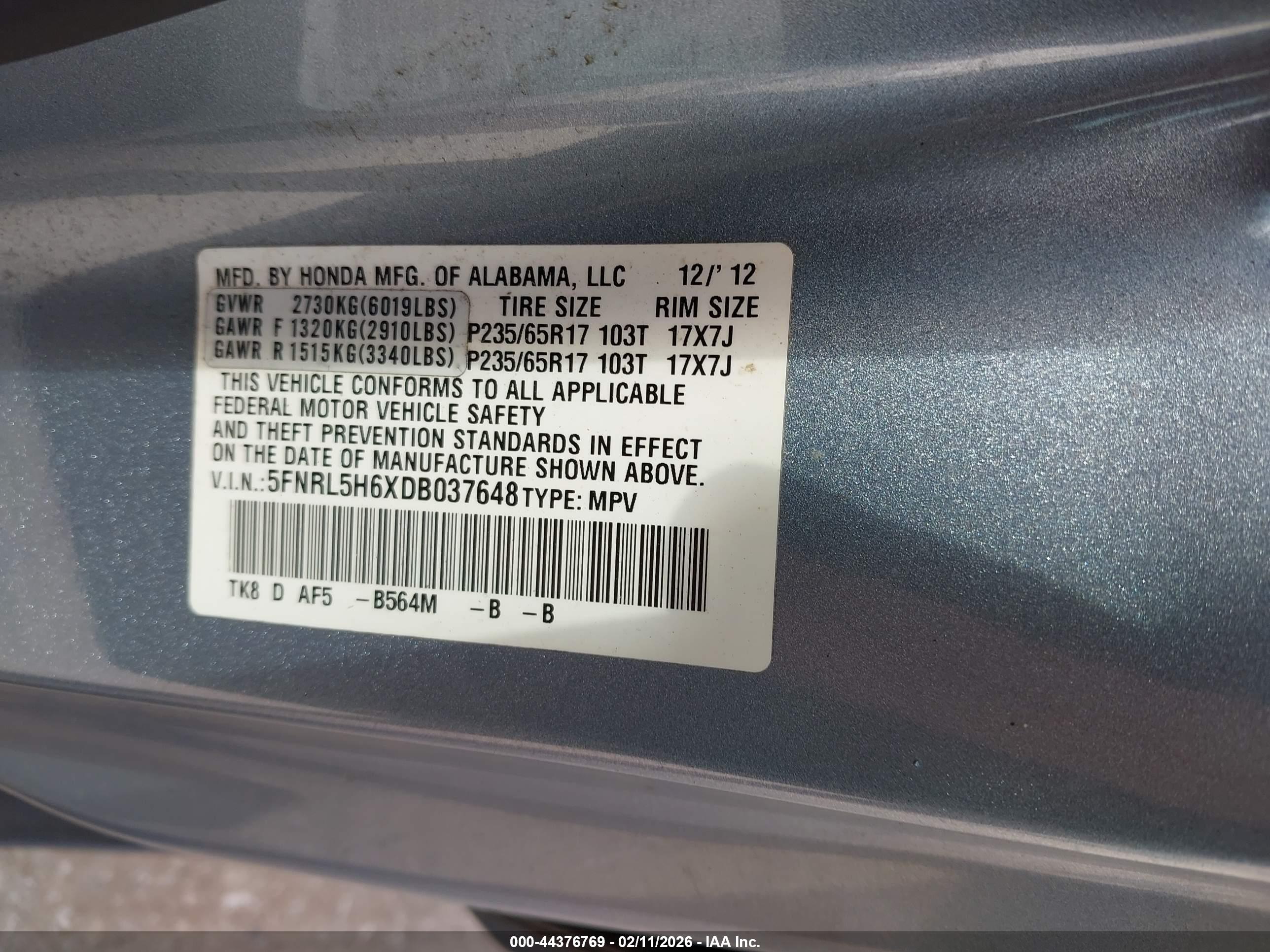 HONDA ODYSSEY image 9