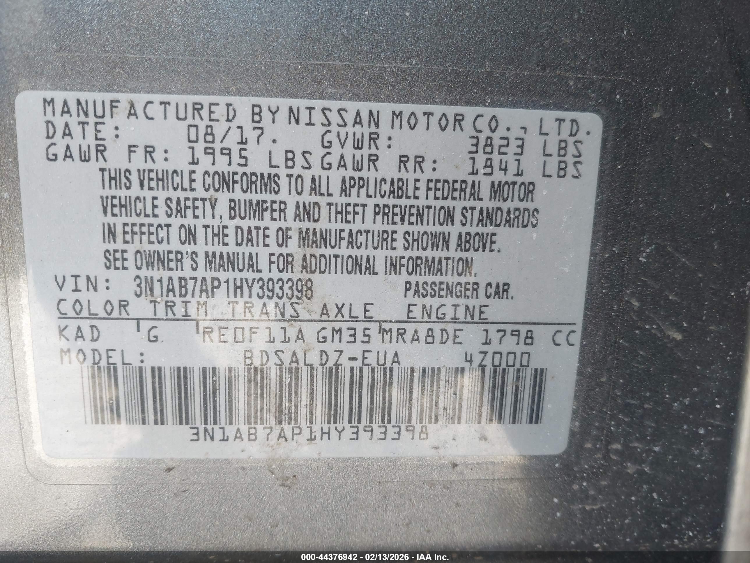 NISSAN SENTRA image 9
