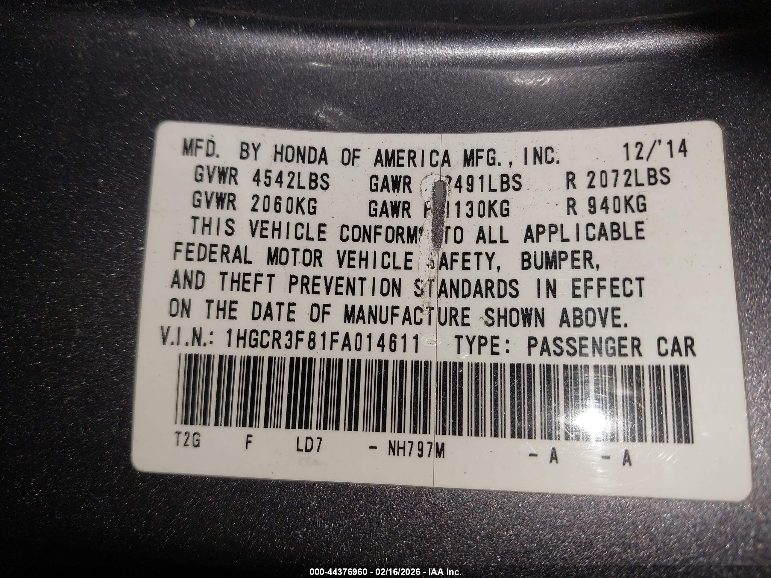 HONDA ACCORD image 9