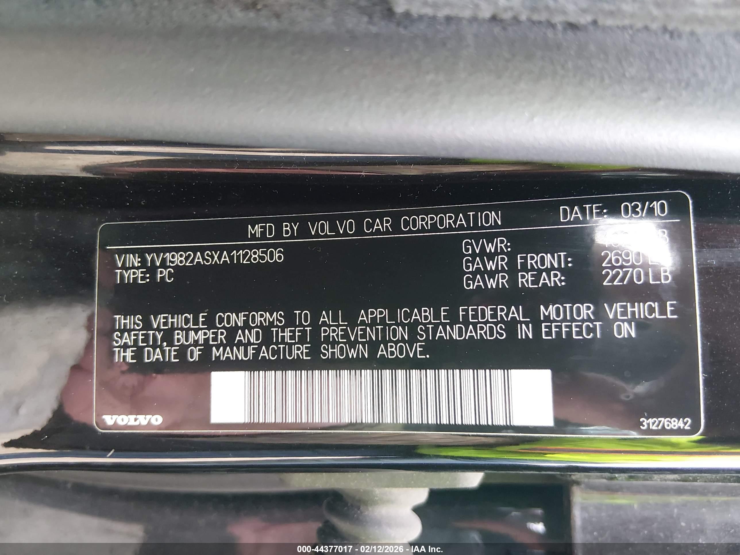 VOLVO S80 image 9