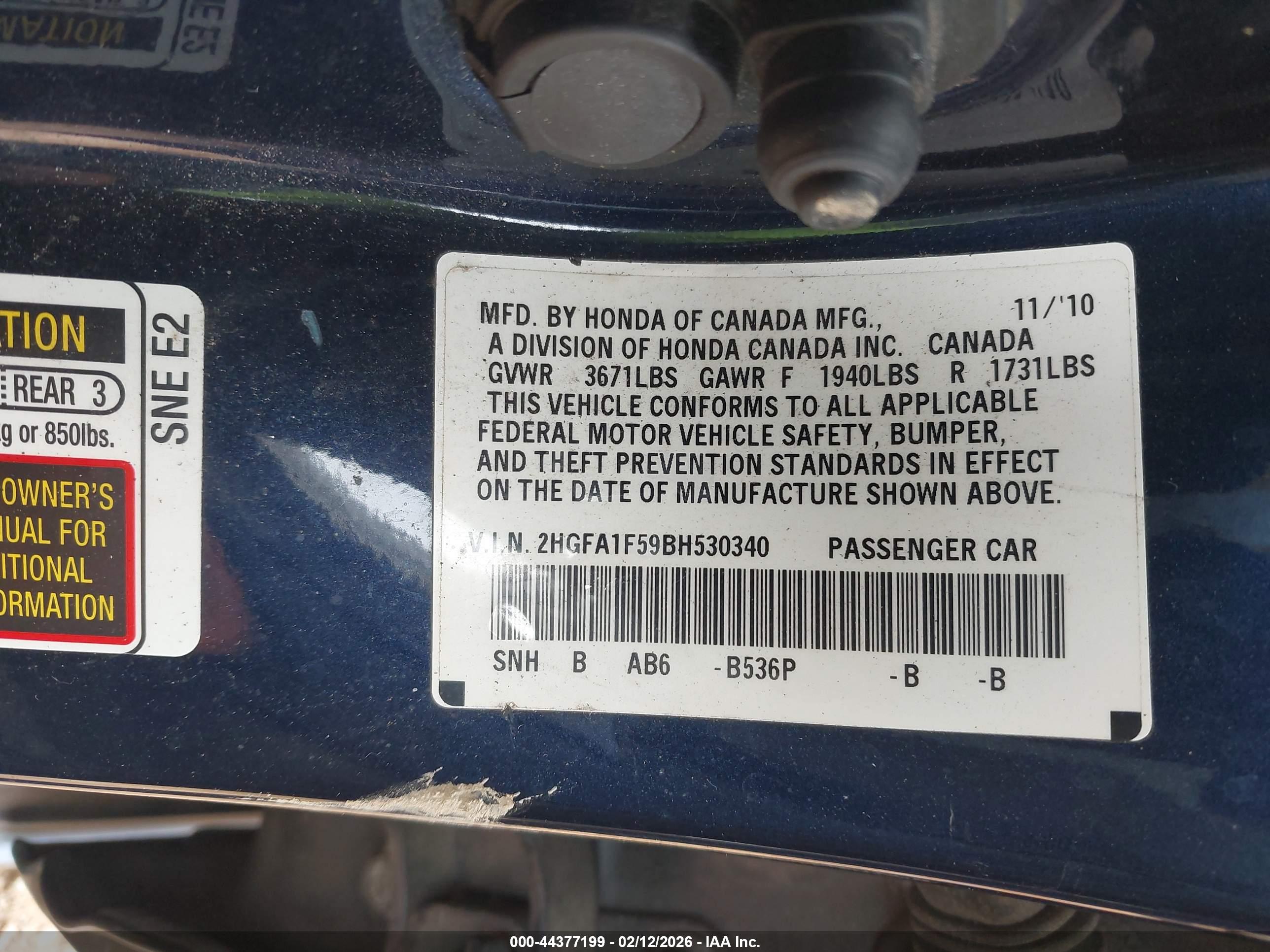 HONDA CIVIC image 9