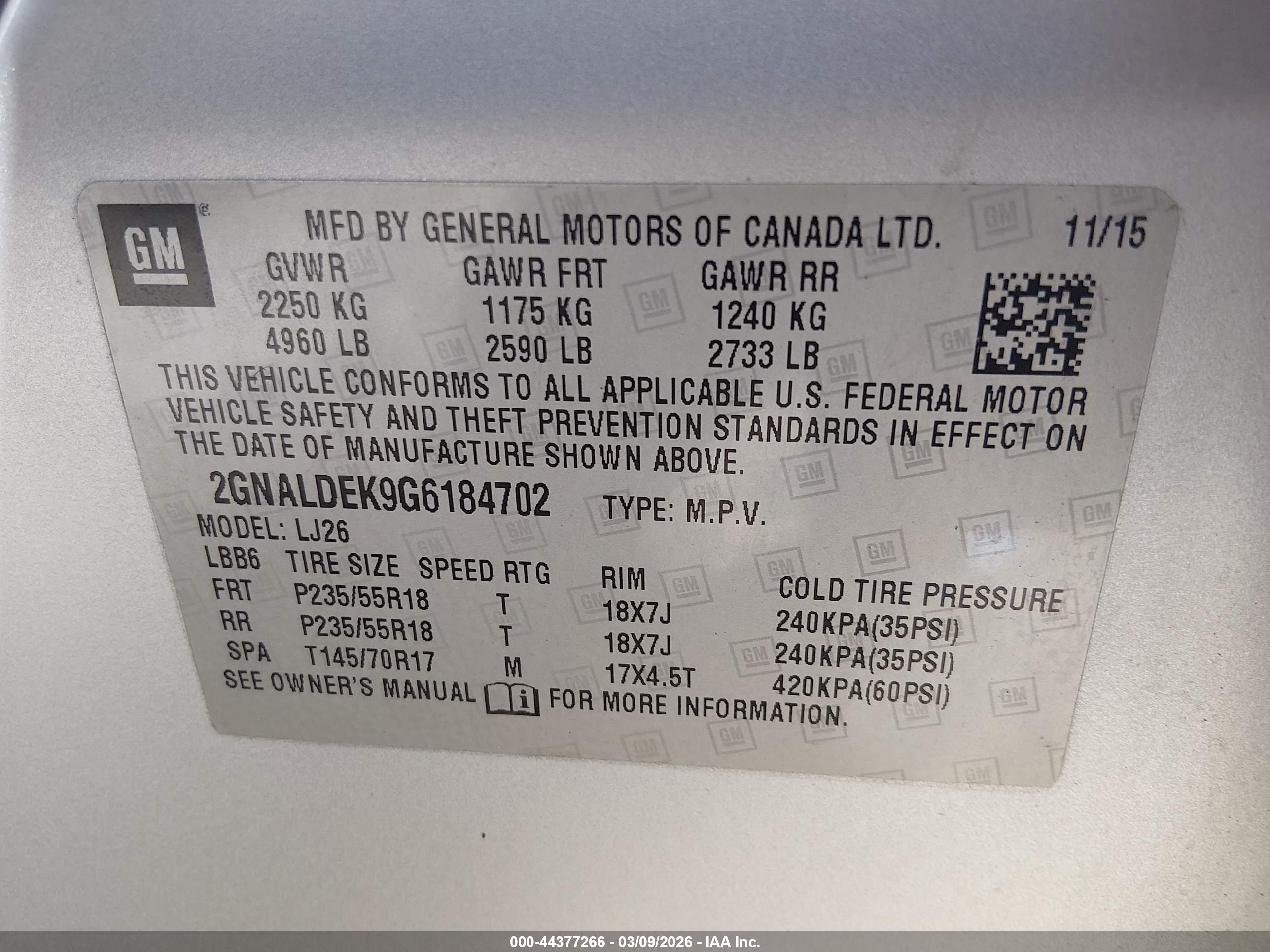 CHEVROLET EQUINOX image 9