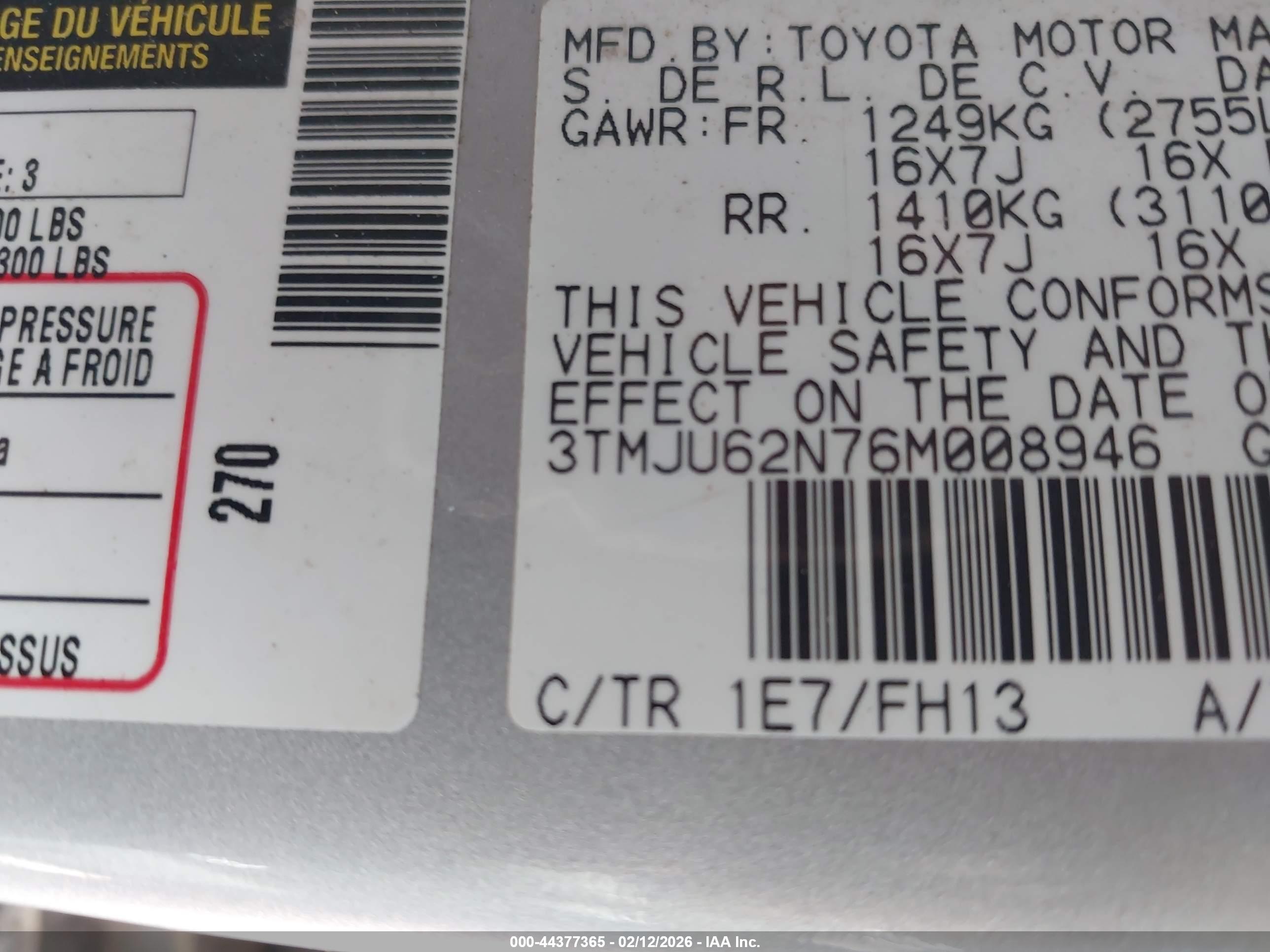 TOYOTA TACOMA image 9