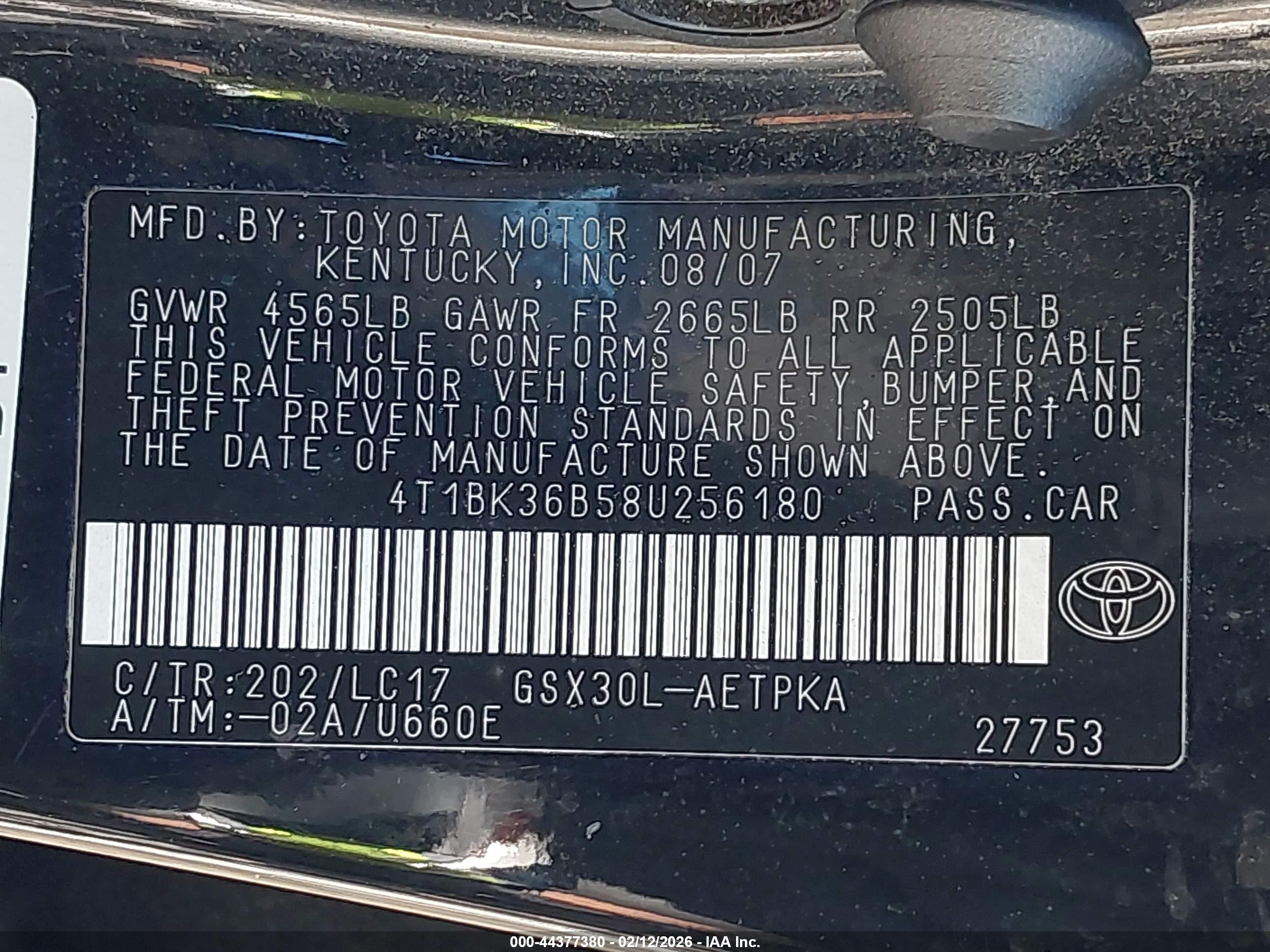TOYOTA AVALON image 9