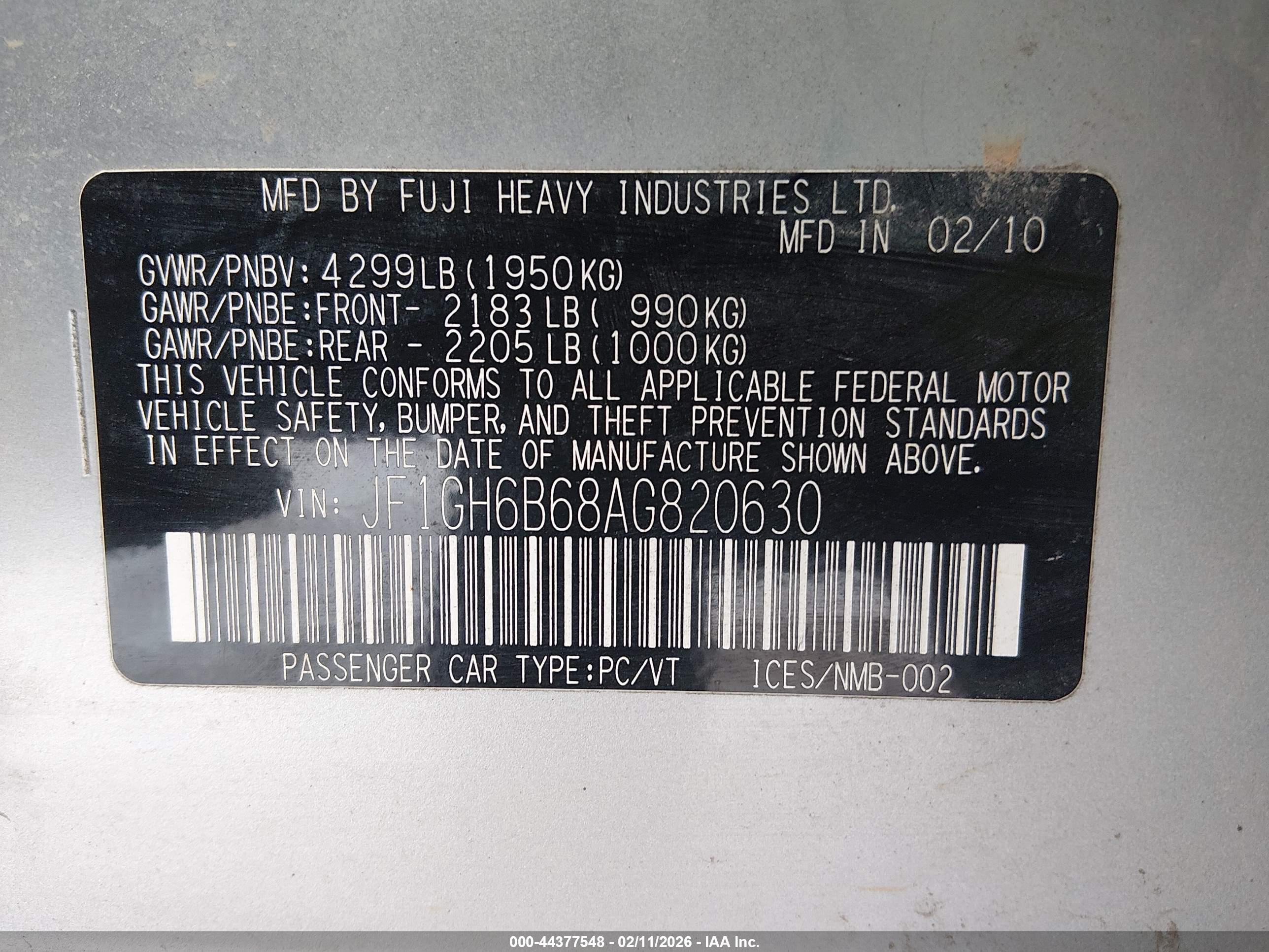 SUBARU IMPREZA image 9