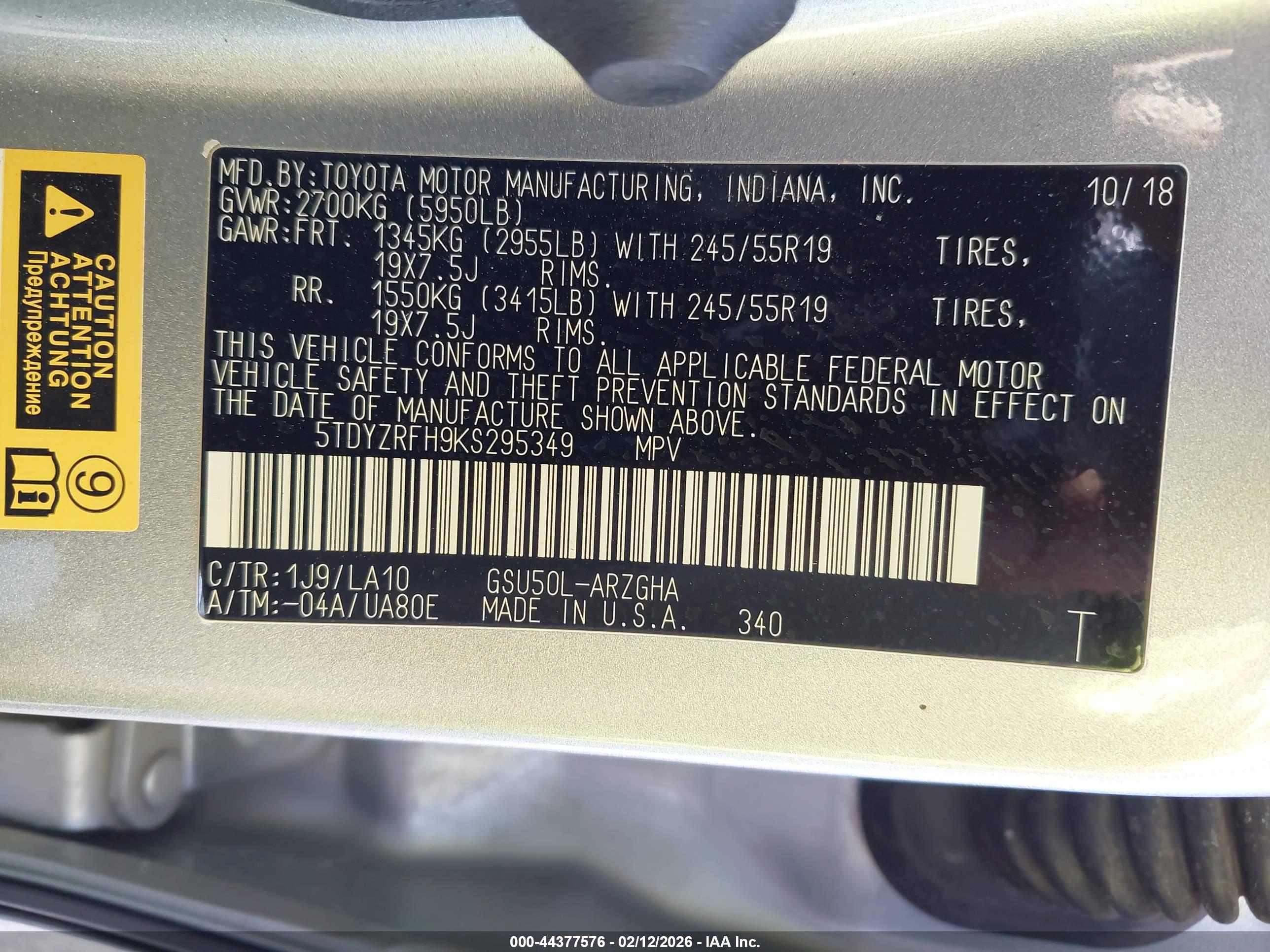 TOYOTA HIGHLANDER image 9