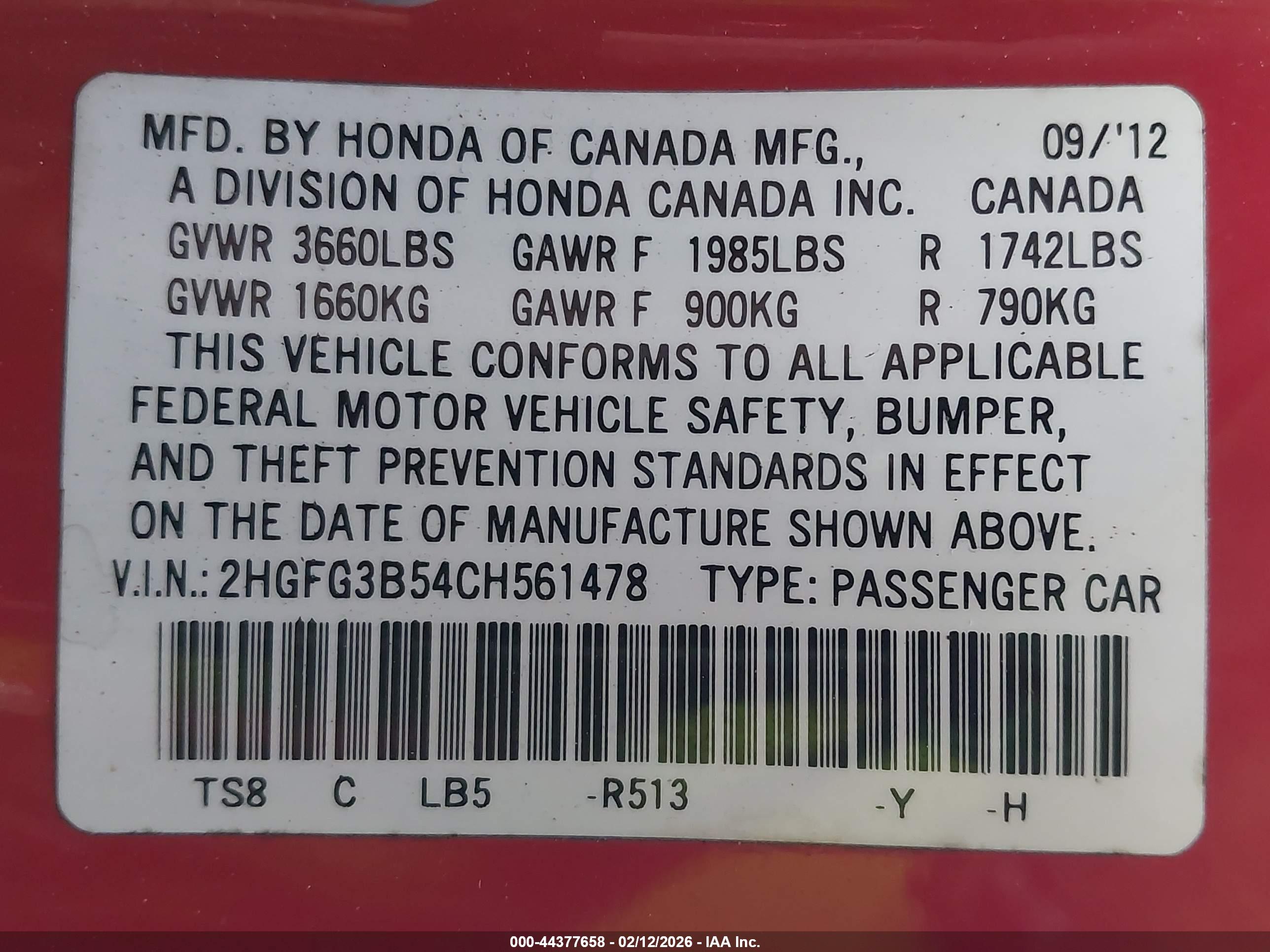HONDA CIVIC image 9