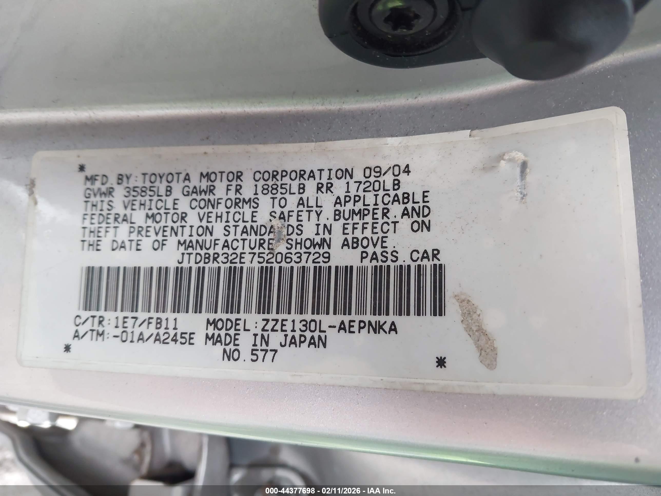 TOYOTA COROLLA image 9