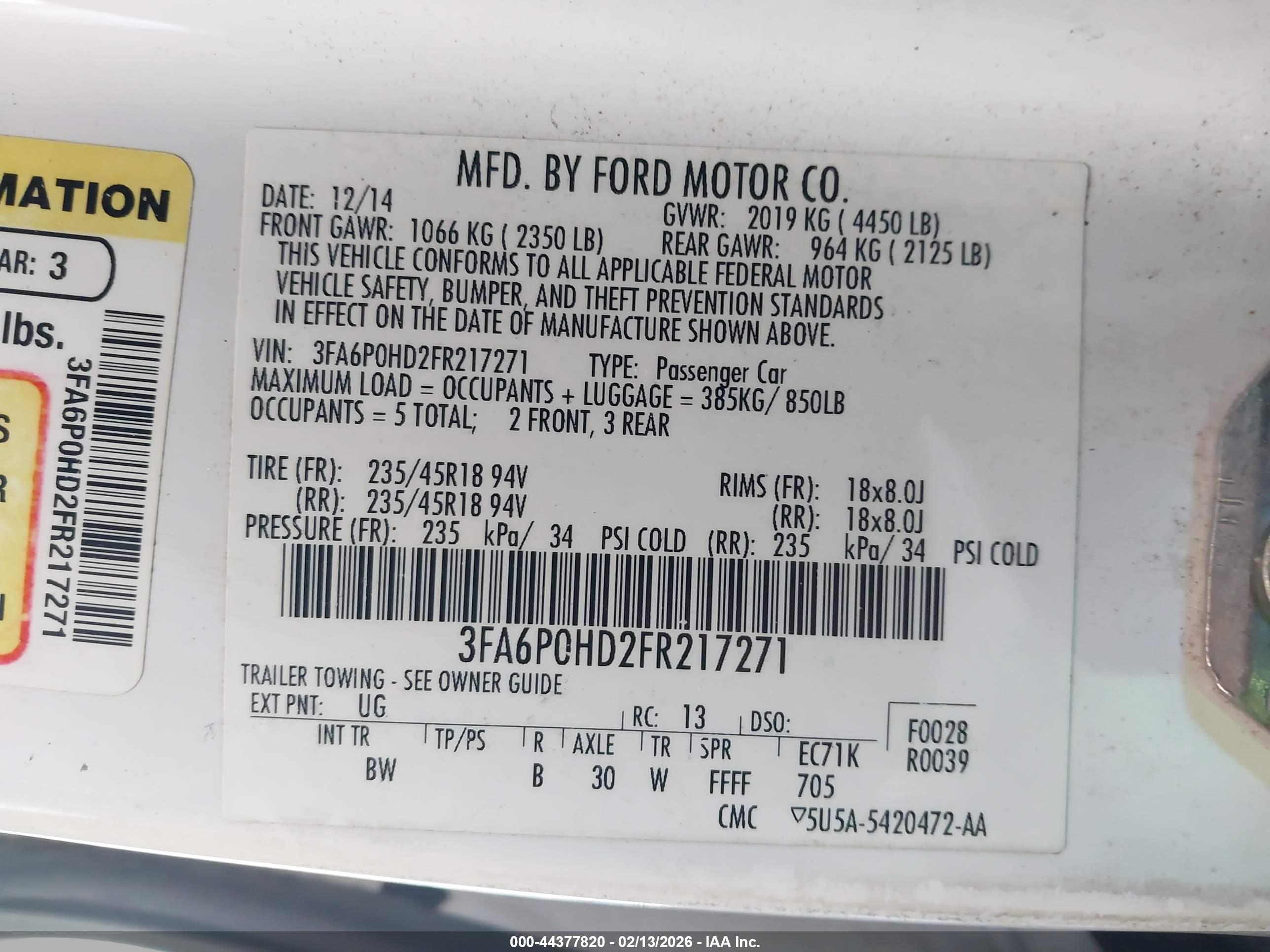 FORD FUSION image 9