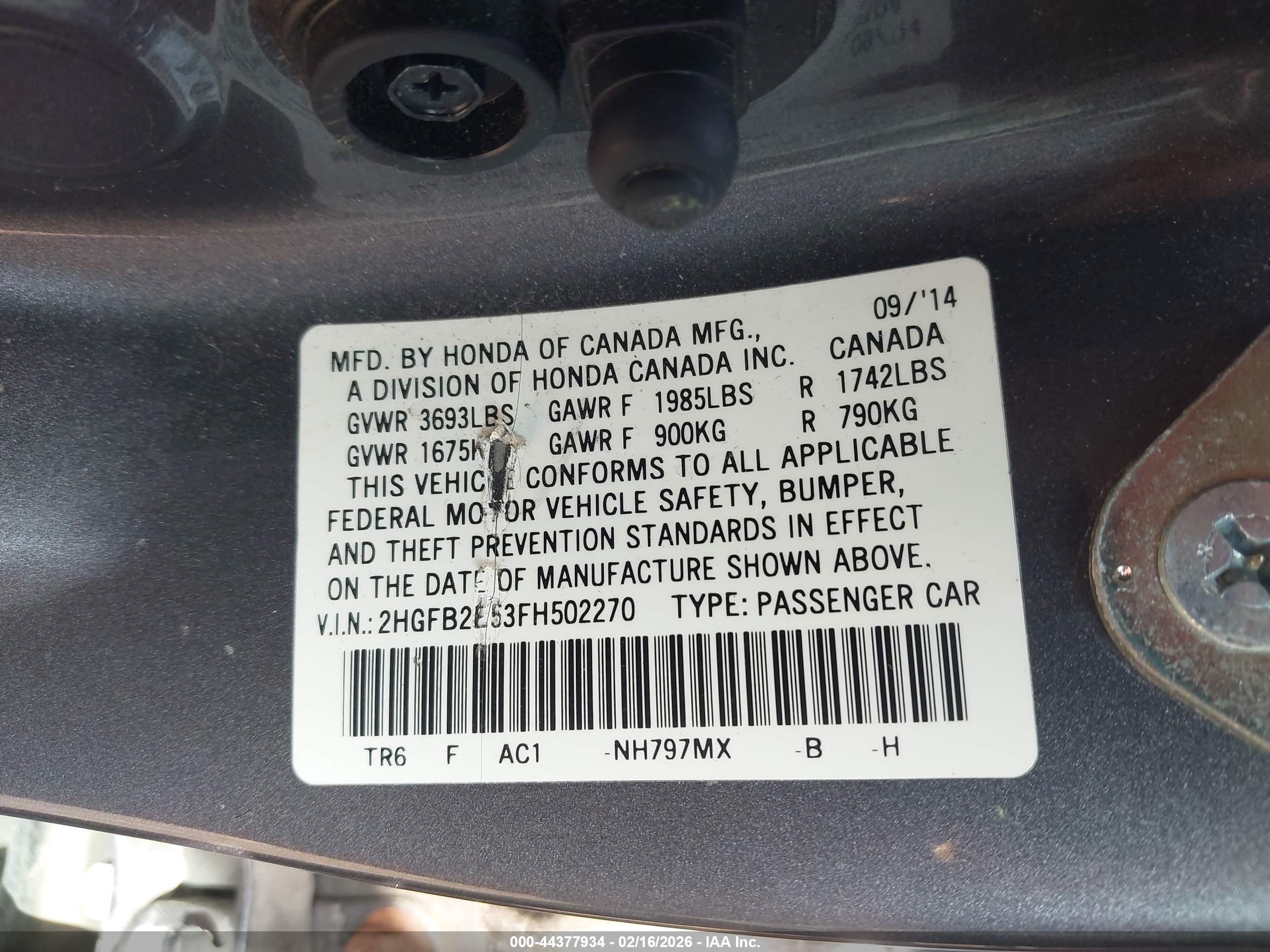 HONDA CIVIC image 9