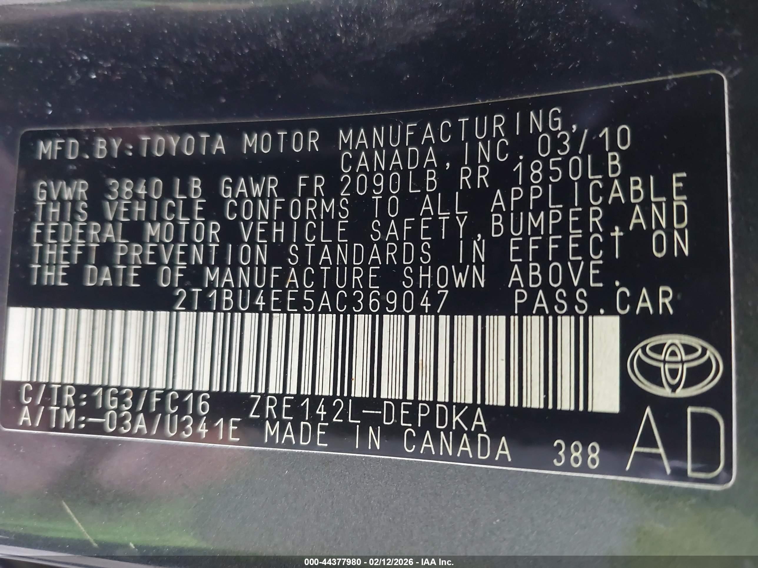 TOYOTA COROLLA image 9
