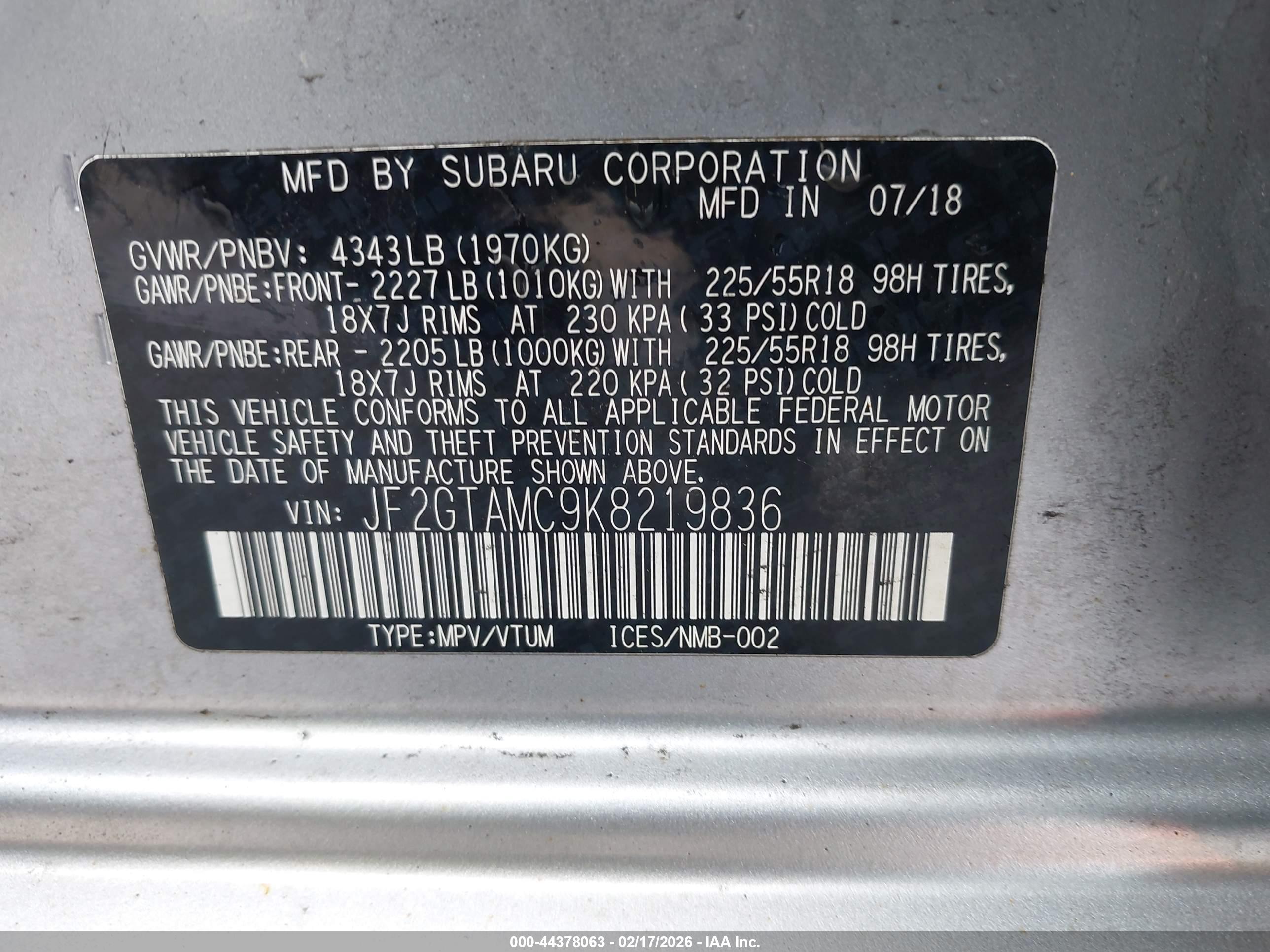 SUBARU CROSSTREK image 9