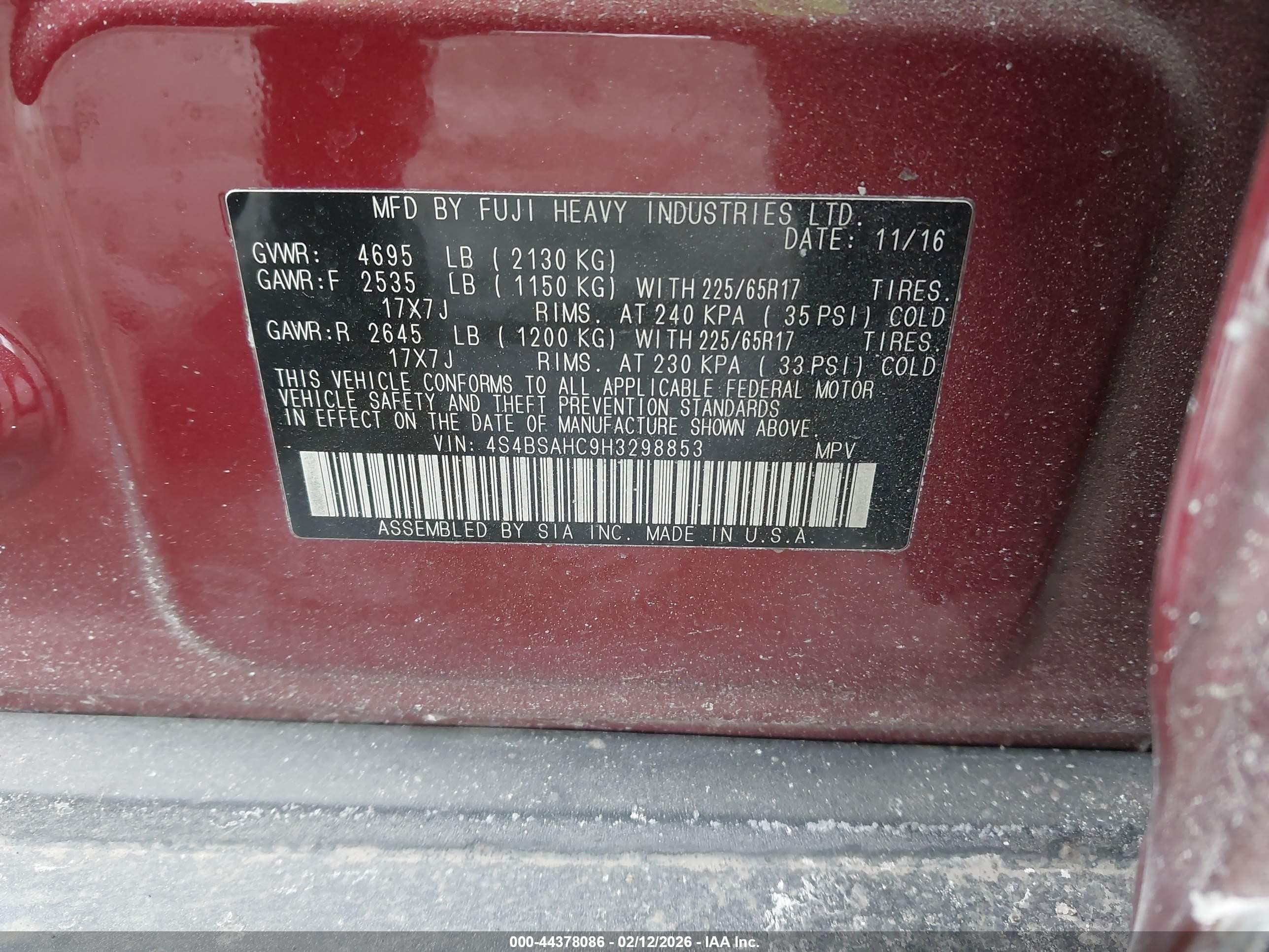 SUBARU OUTBACK image 9