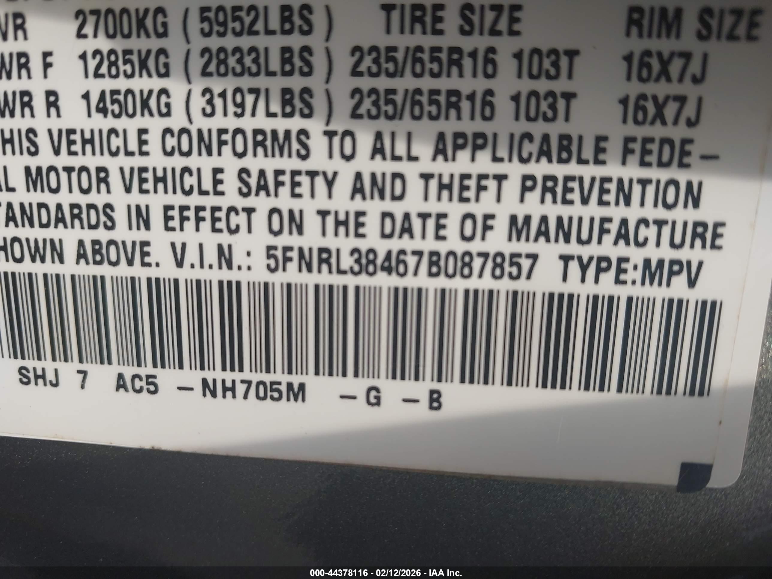 HONDA ODYSSEY image 9