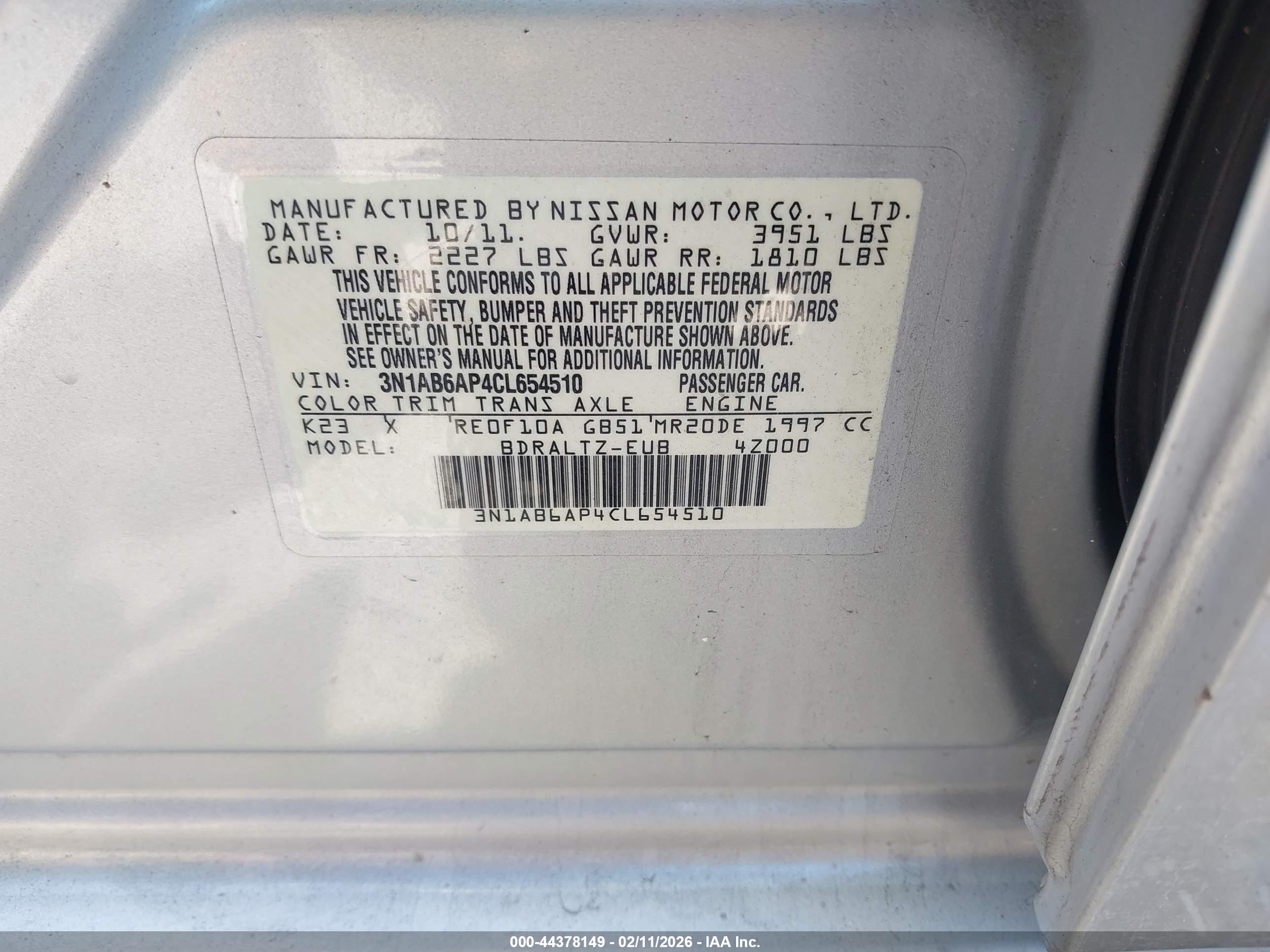 NISSAN SENTRA image 9