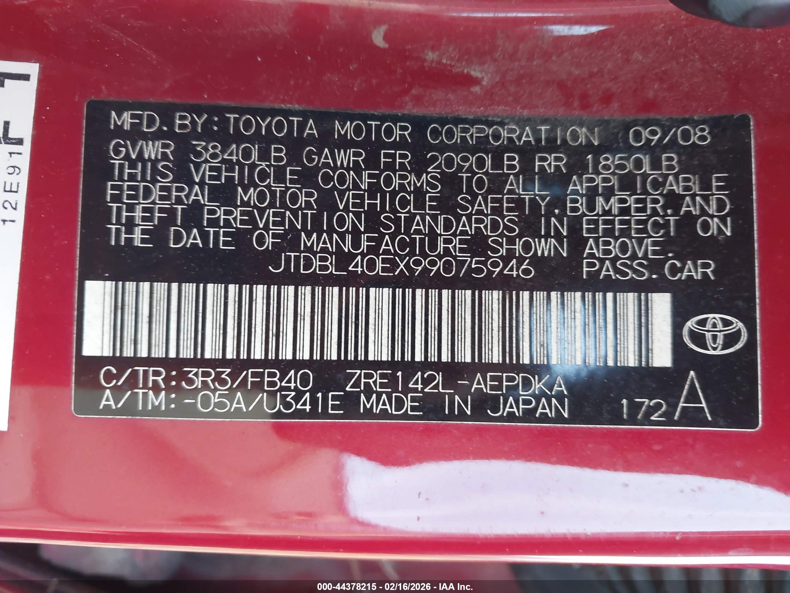 TOYOTA COROLLA image 9
