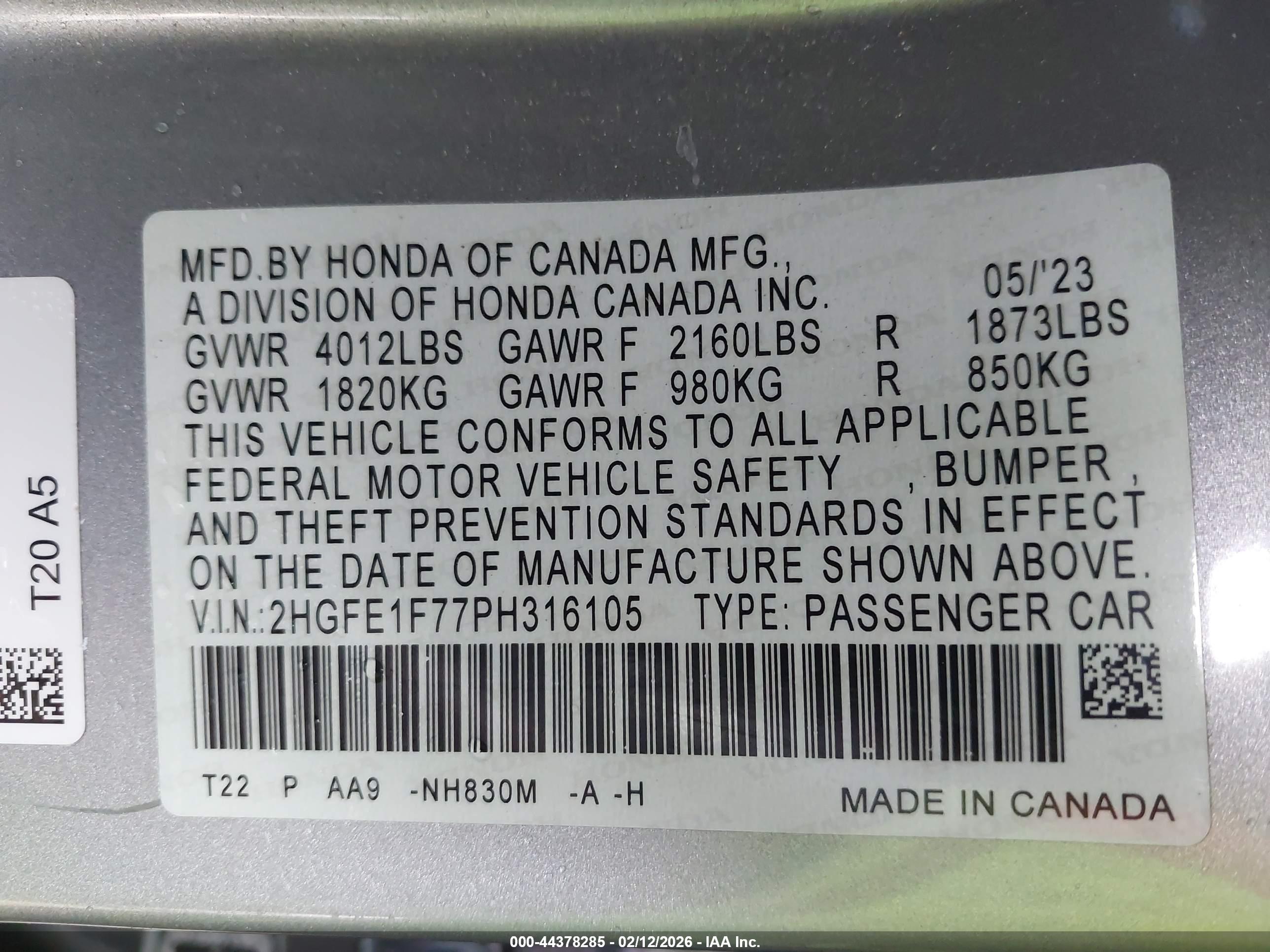 HONDA CIVIC image 9
