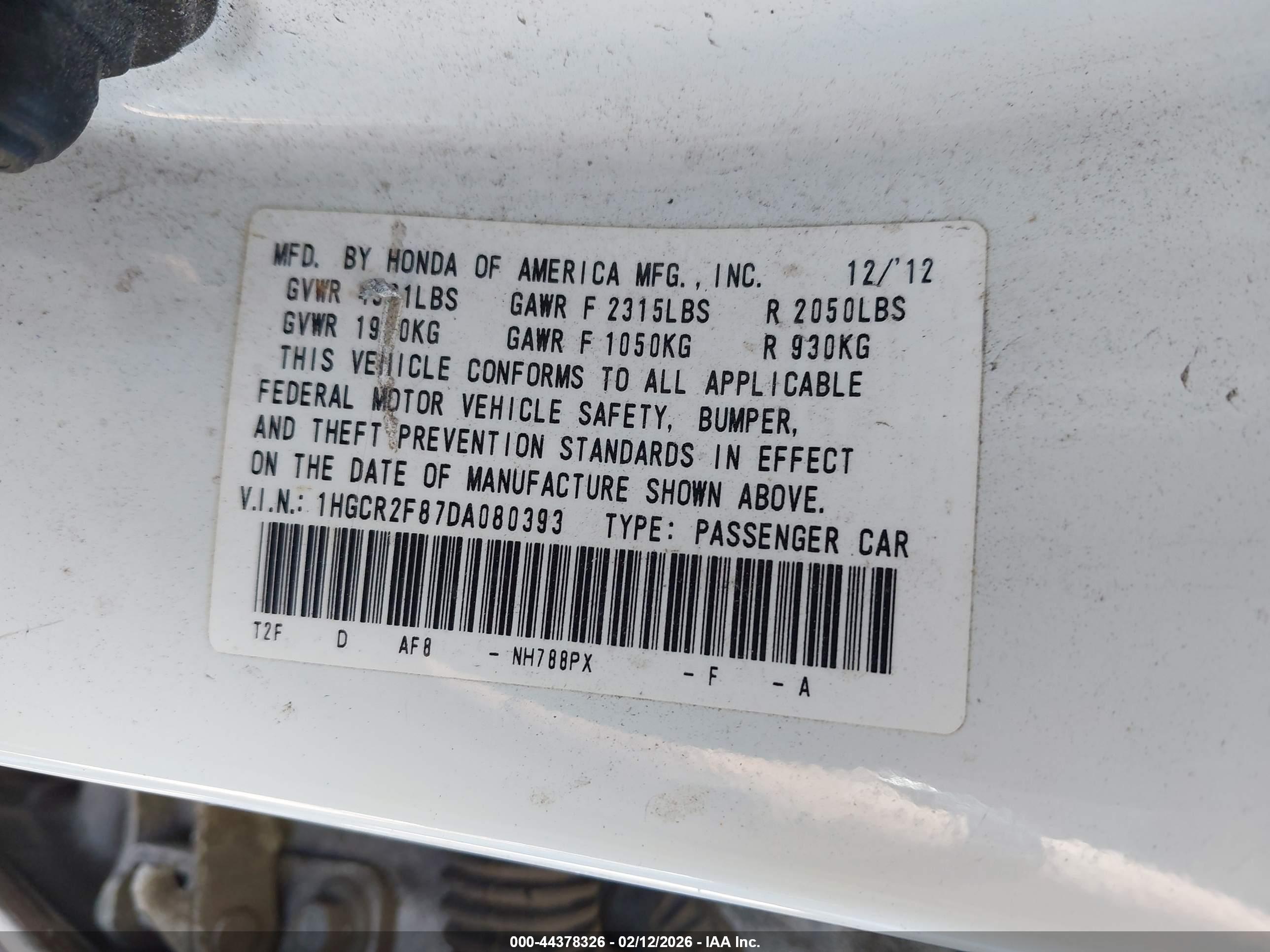 HONDA ACCORD image 9