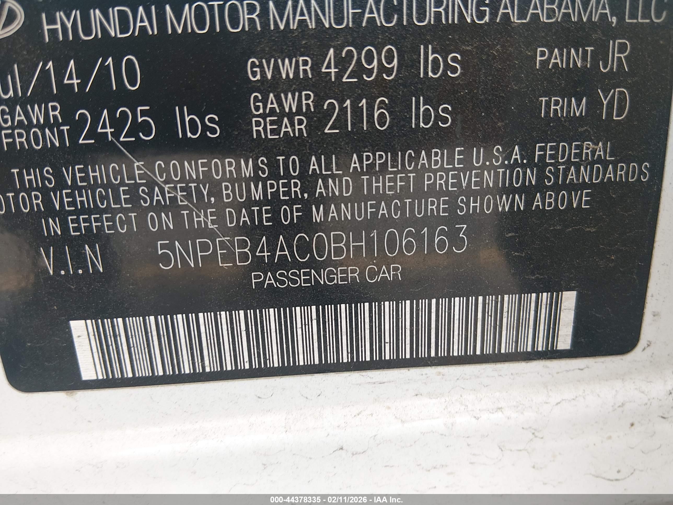 HYUNDAI SONATA image 9