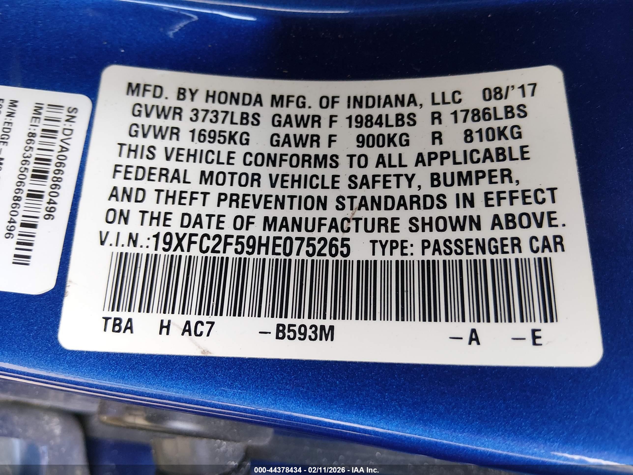 HONDA CIVIC image 9