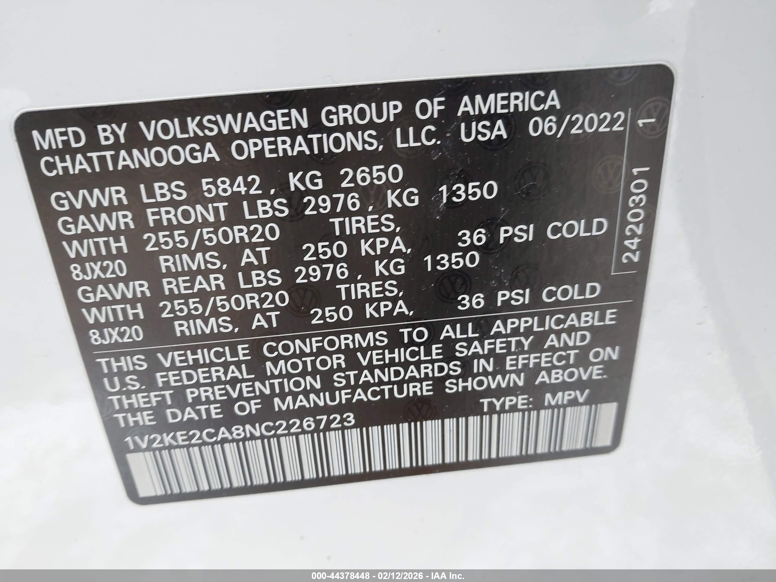 VOLKSWAGEN ATLAS image 9