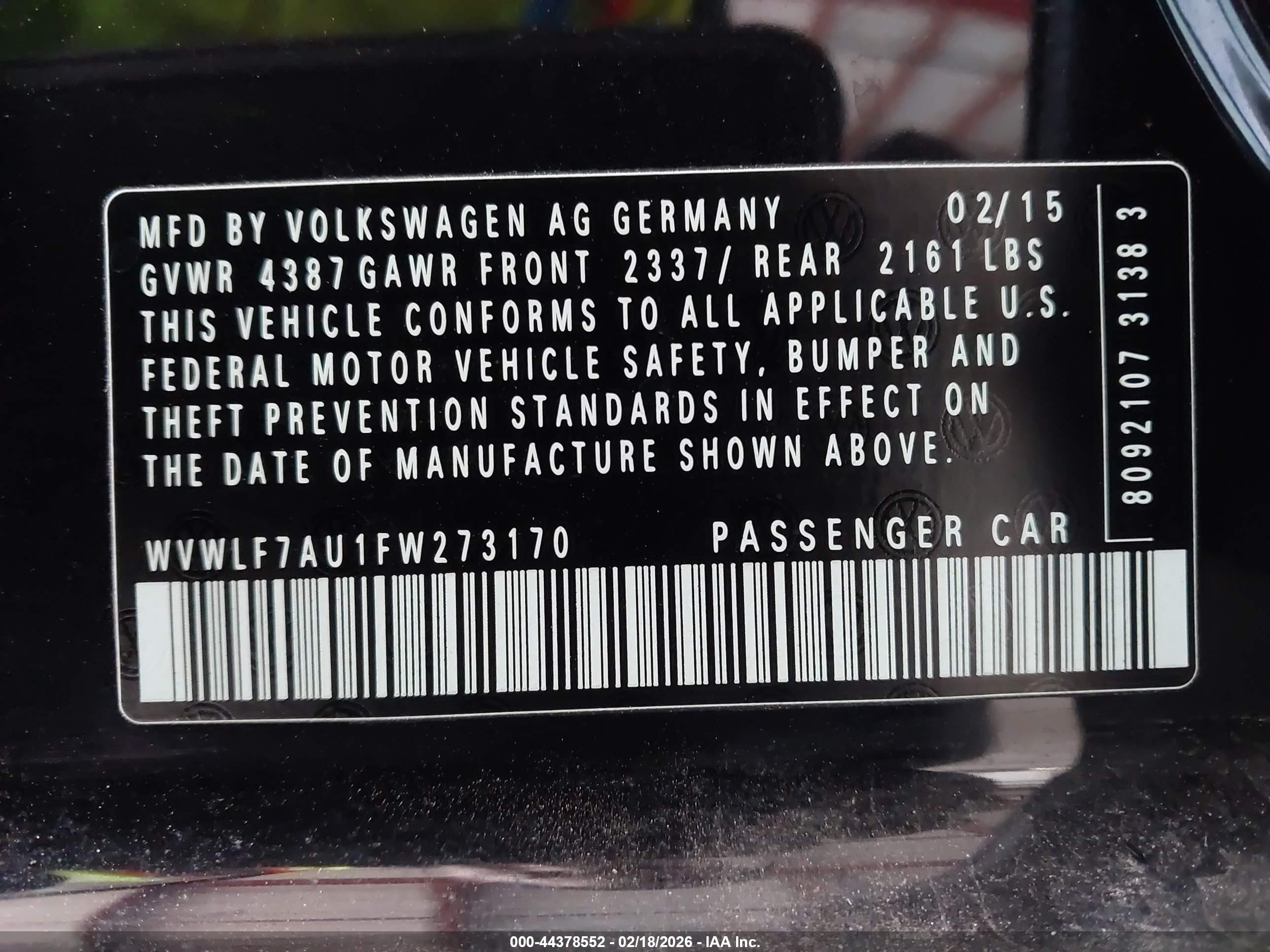 VOLKSWAGEN GOLF image 9