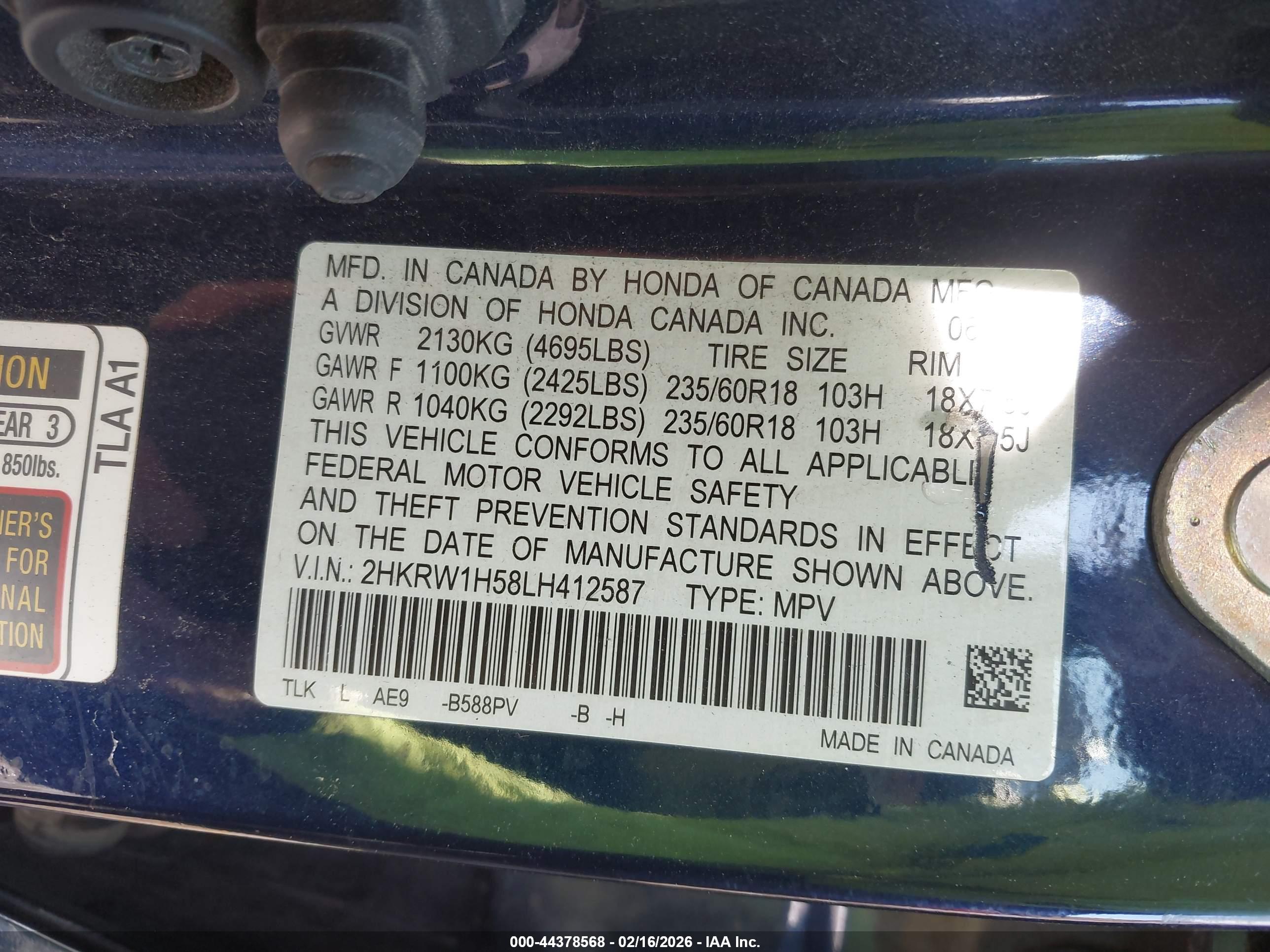 HONDA CR-V image 9